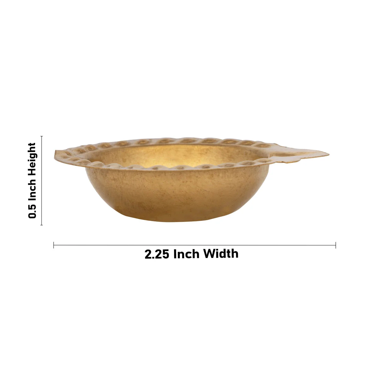 Kartik Deepam - 0.5 x 2.25 Inches | Agal Vilakku Deepam/ Karthik Deepam/ Brass Lamp for Pooja - Image 4