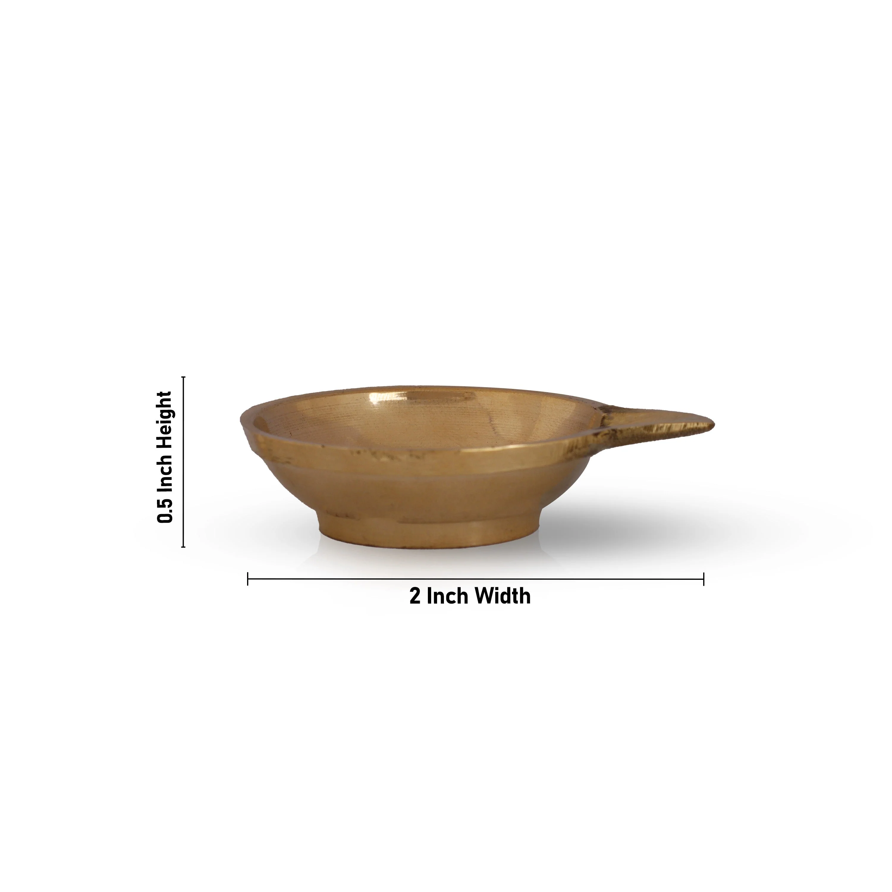 Kartik Deepam - 0.5 X 2 Inches | Agal Vilakku Deepam/ Karthik Deepam/ Brass Lamp For Festival Lighting & Pooja - Image 2