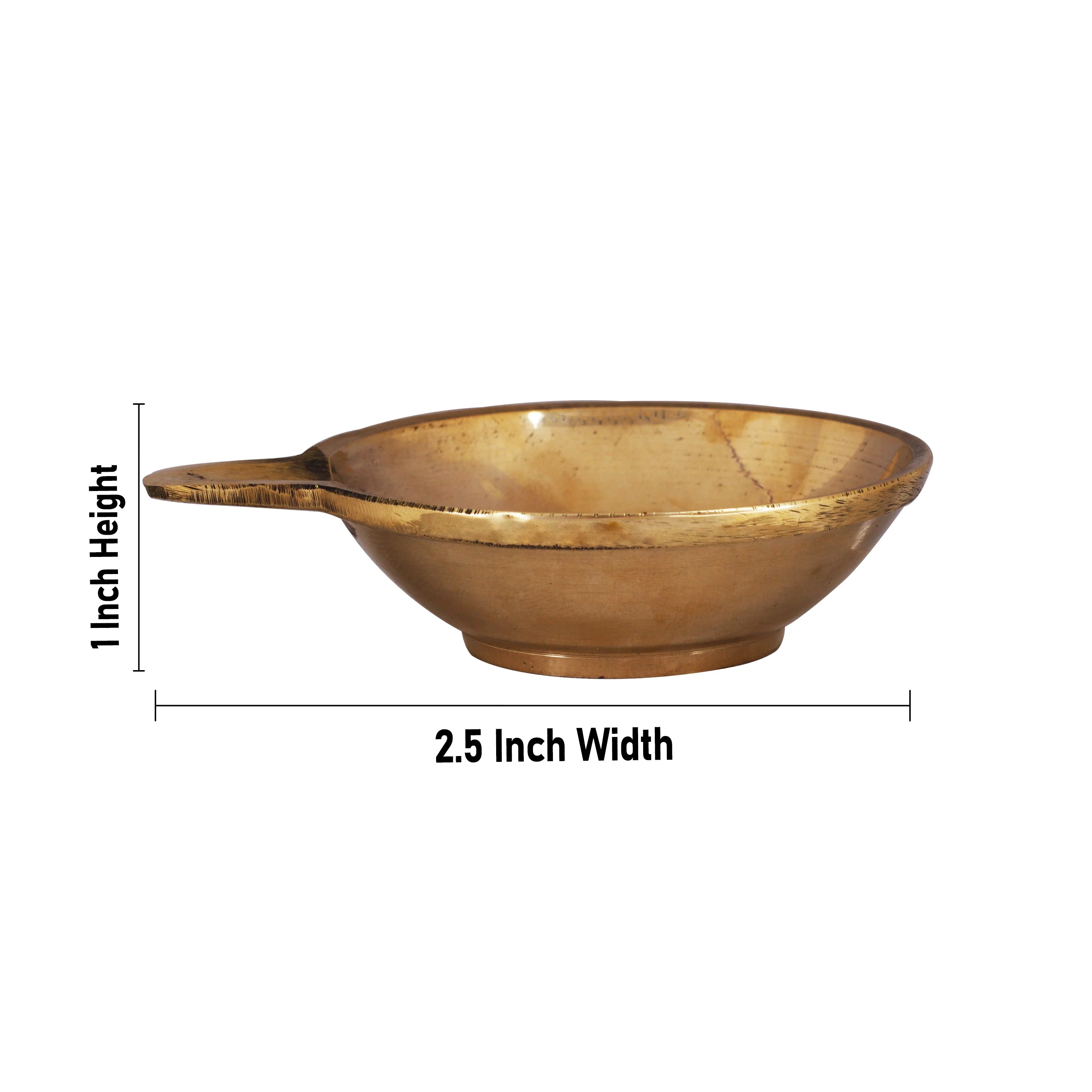 Kartik Deepam - 1 x 2.5 Inches | Brass Lamp/ Agal Vilakku Deepam/ Karthik Deepam for Pooja - Image 3