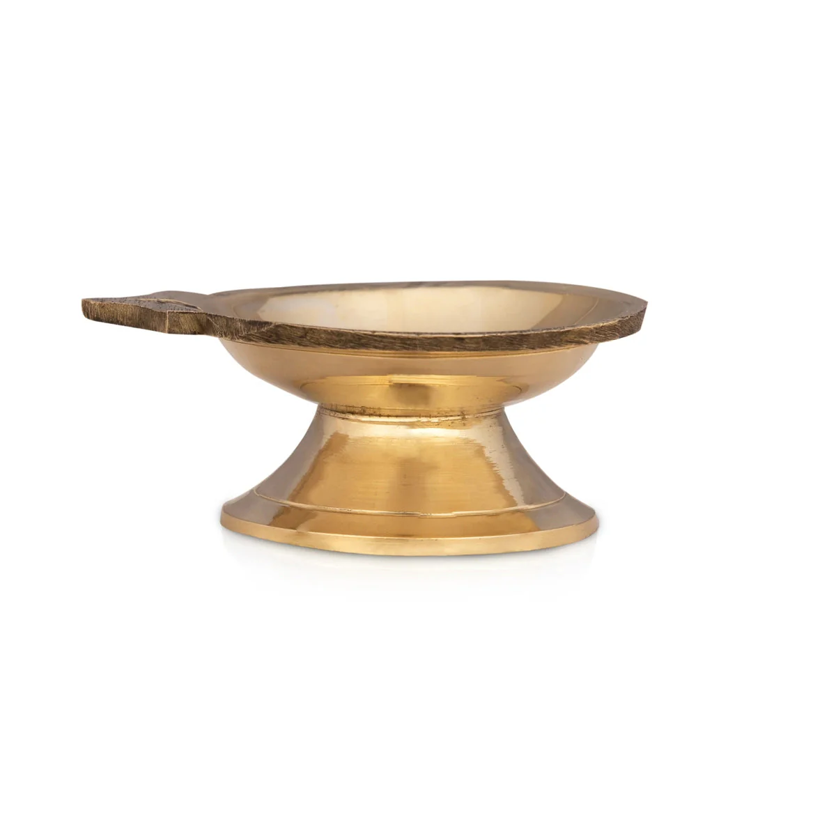 Kartik Deepam With Base - 1 x 2 Inches | Brass Lamp/ Agal Vilakku Deepam/ Karthik Deepam for Home - Image 2