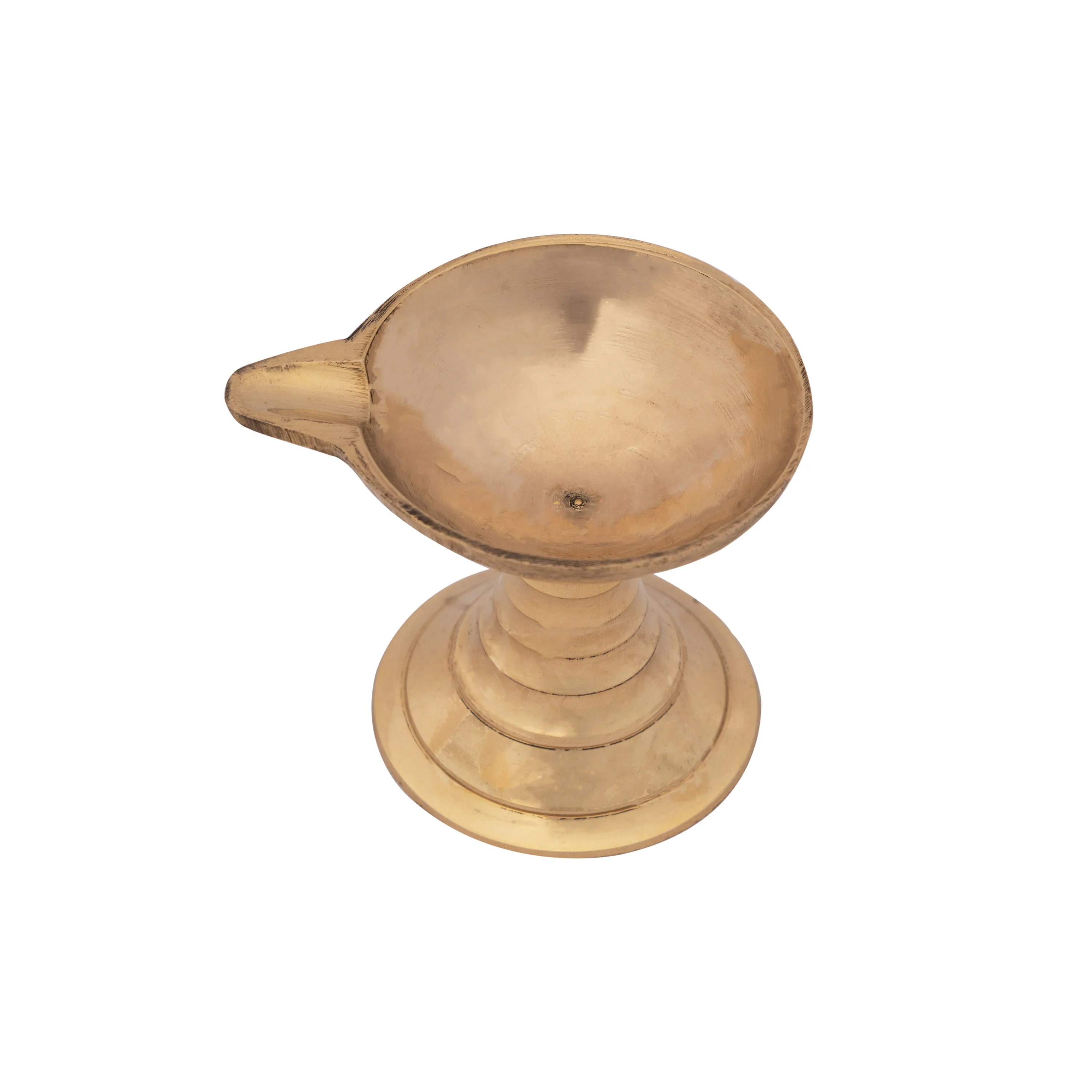 Kartik Deepam With Base - 2 X 2 Inches | Agal Vilakku Deepam/ Karthik Deepam/ Brass Lamp For Festival Lighting - Image 2