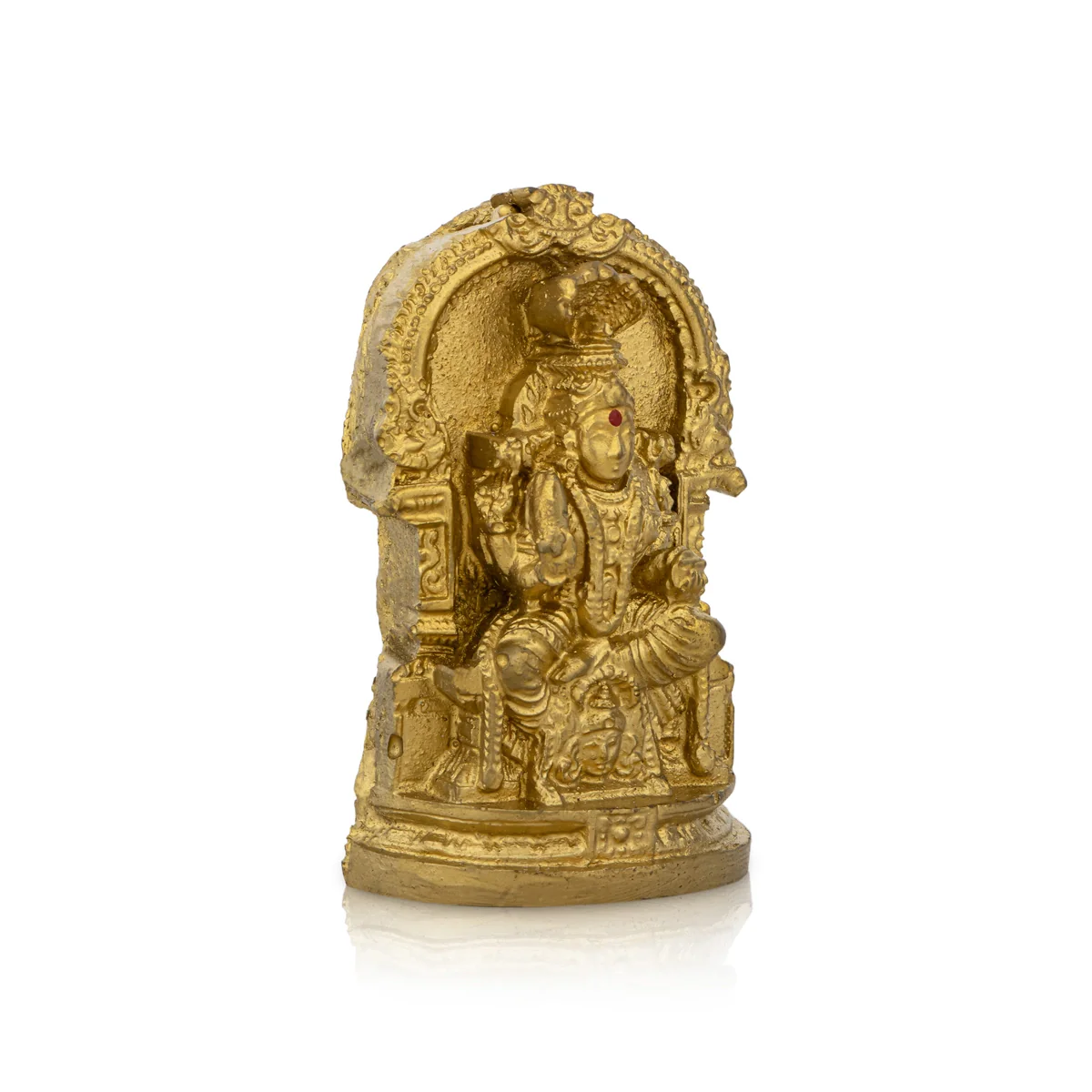 Karumari Amman Statue - 3 x 2 Inches | Resin Statue/ Karumari Amman Murti for Pooja - Image 3