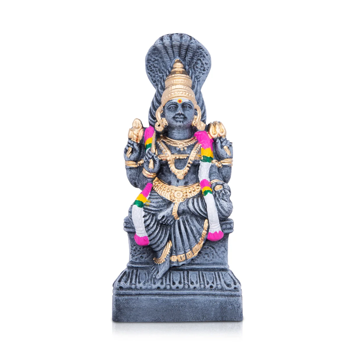 Karumariyamman Clay Golu Bommai - 10 x 5 Inches | Giri Golu Doll/ Navaratri Golu Bomma/Gombe/Bommai - Image 3