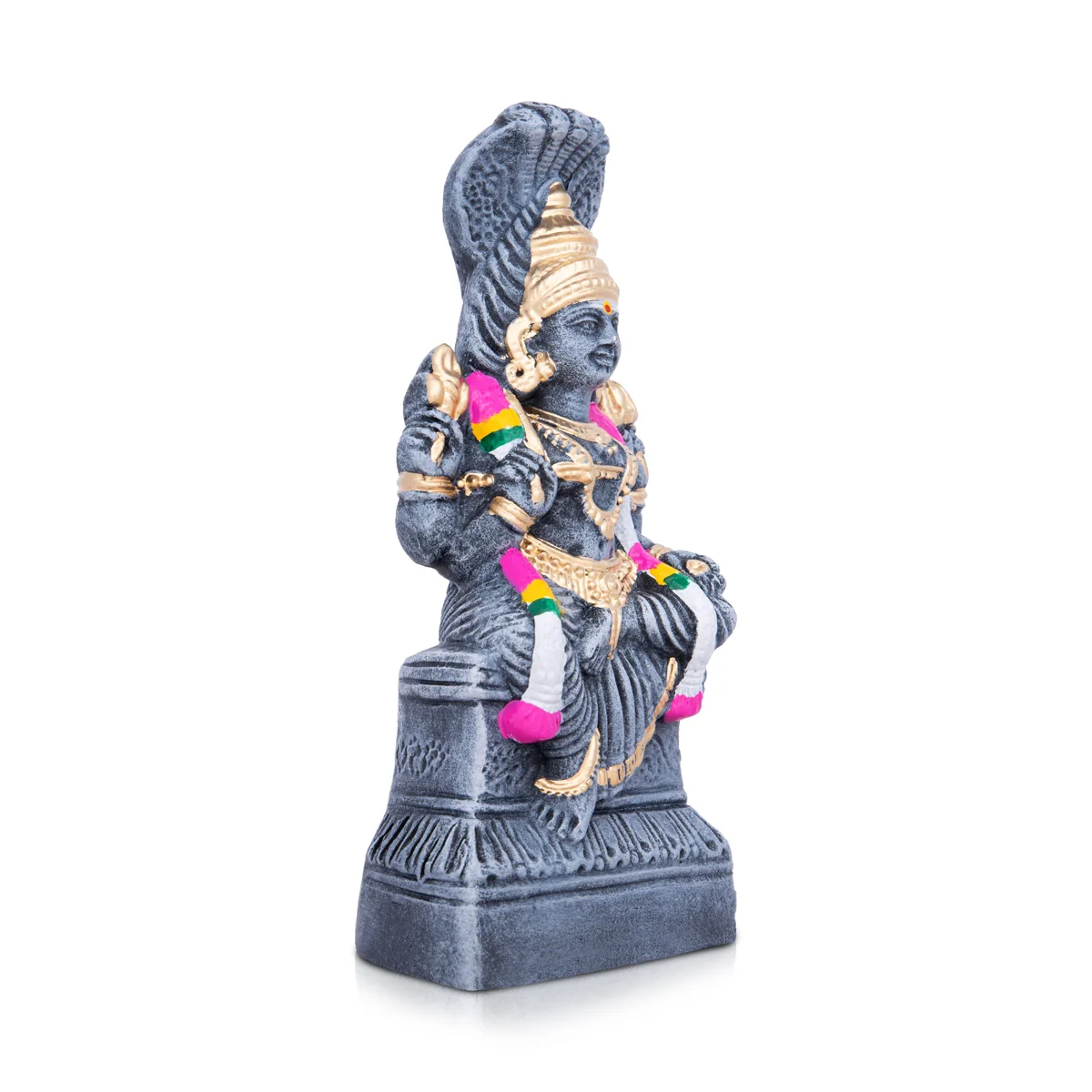 Karumariyamman Clay Golu Bommai - 10 x 5 Inches | Giri Golu Doll/ Navaratri Golu Bomma/Gombe/Bommai - Image 5