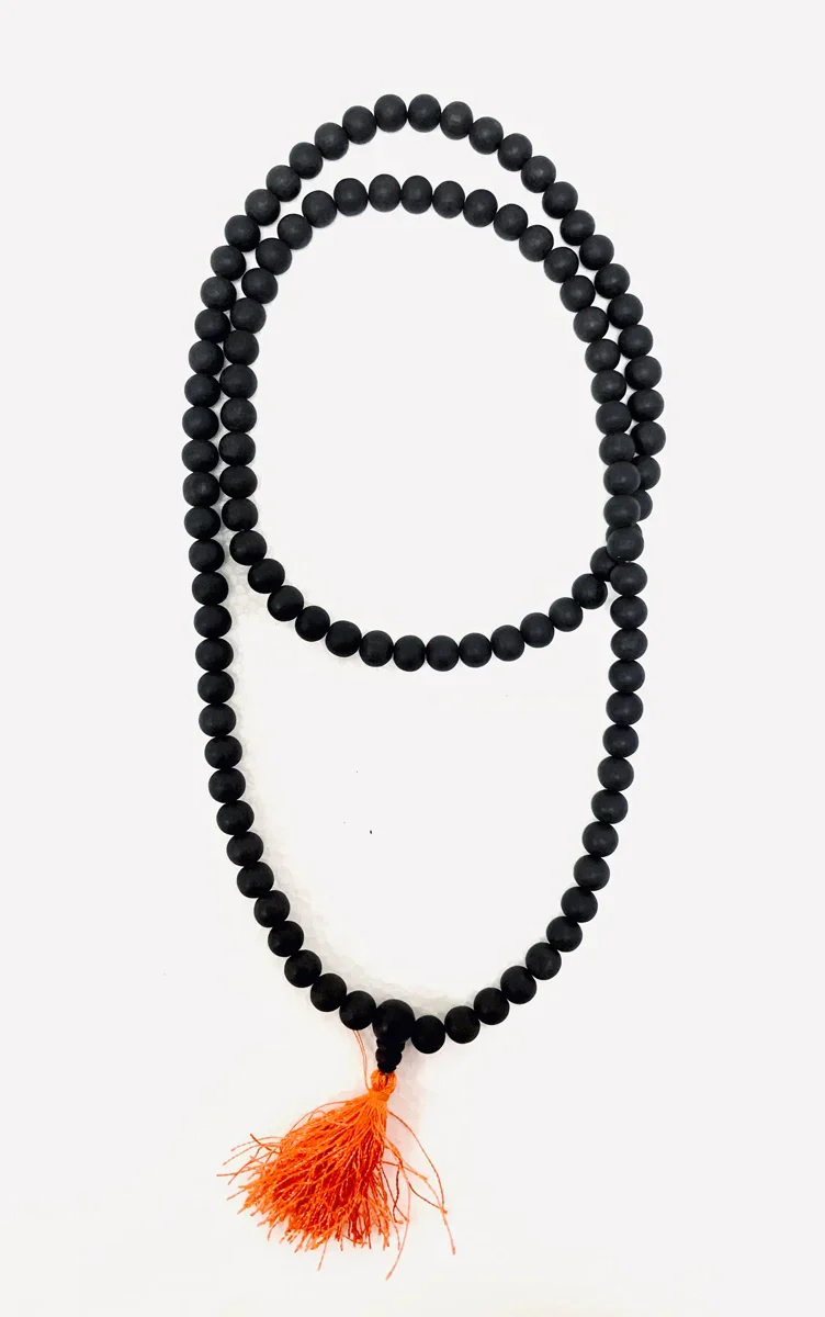 Karungali Mala - 20 Inches | 10 mm/ Karungali Kattai Malai/ Ebony Mala for Men & Women - Image 3