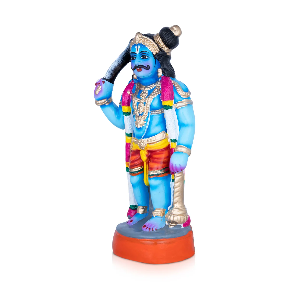 Karuppanna Swamy Paper Mache Golu Bommai - 12 x 5 Inches | Giri Golu Doll/ Navaratri Golu Bomma/Gombe/Bommai - Image 3