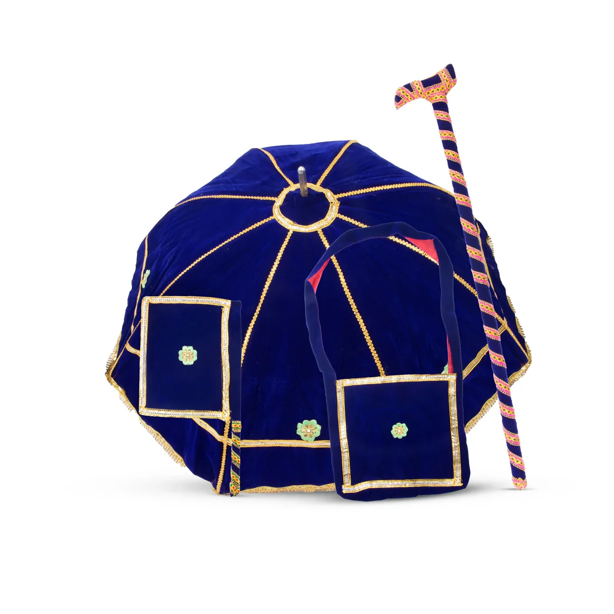 Kasi Yatra Set - 24 Inches | Velvet Kasi Yathirai/ Kashi Yatra Set for Marriage/ Assorted Colour - Image 5