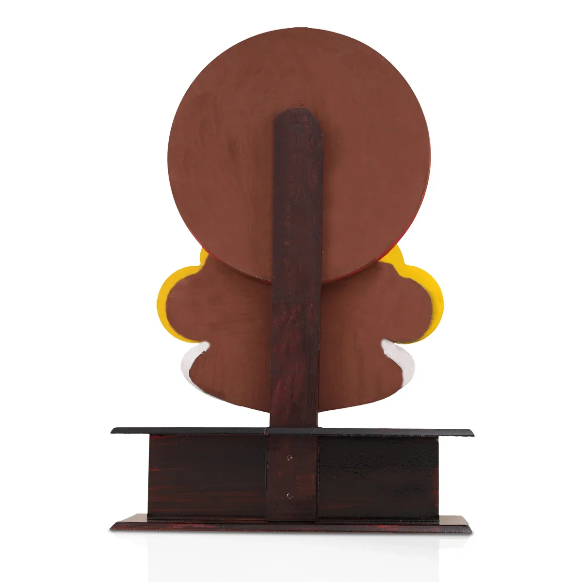 Kathakali Head with Stand - 8 x 6.5 Inches | Kathakali Head Stand/ Wood Handicraft for Table Decor - Image 4