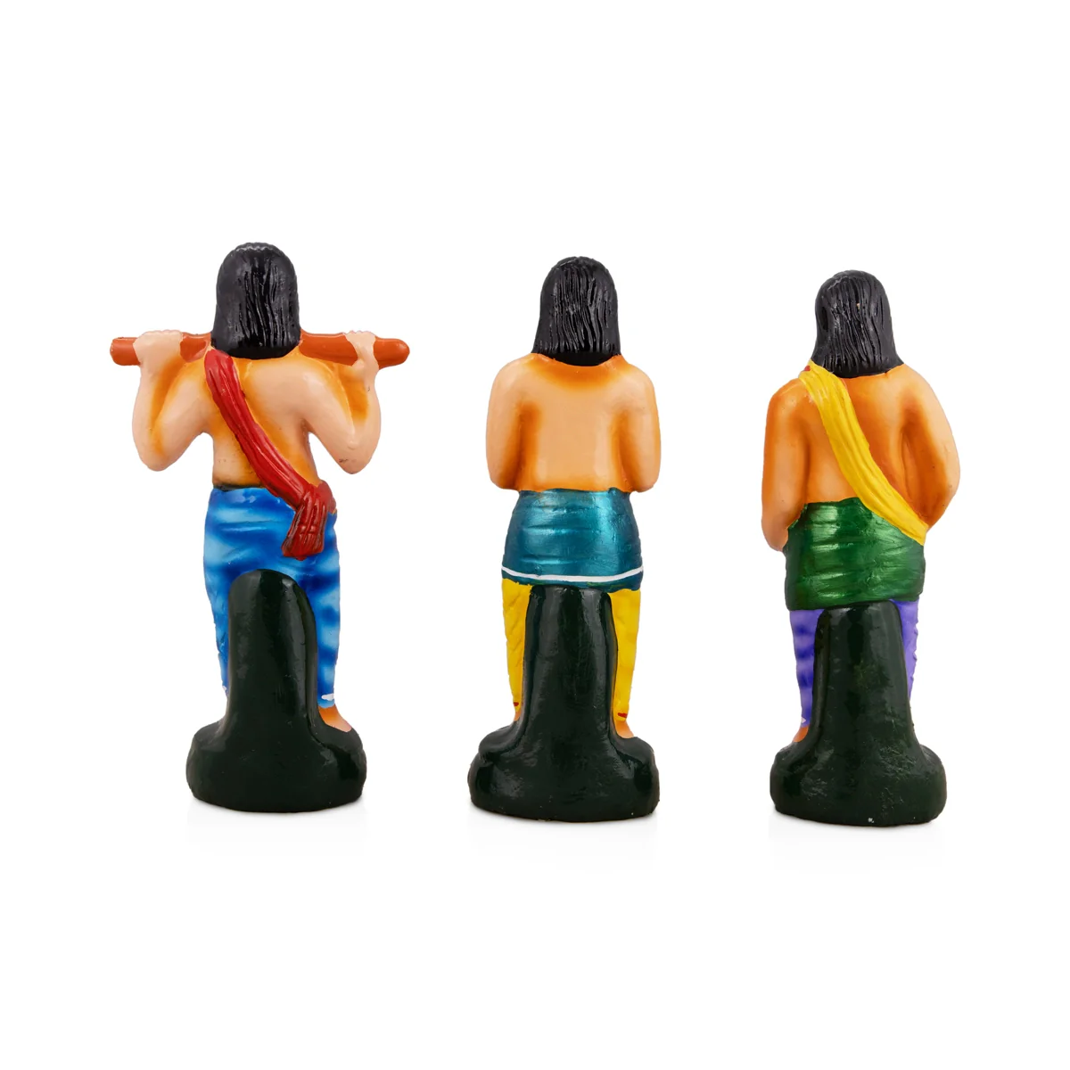 Kavadi Paper Mache Golu Bommai Set - 15 x 12 Inches | Giri Golu Doll/ Navaratri Golu Bomma/Gombe/Bommai - Image 2