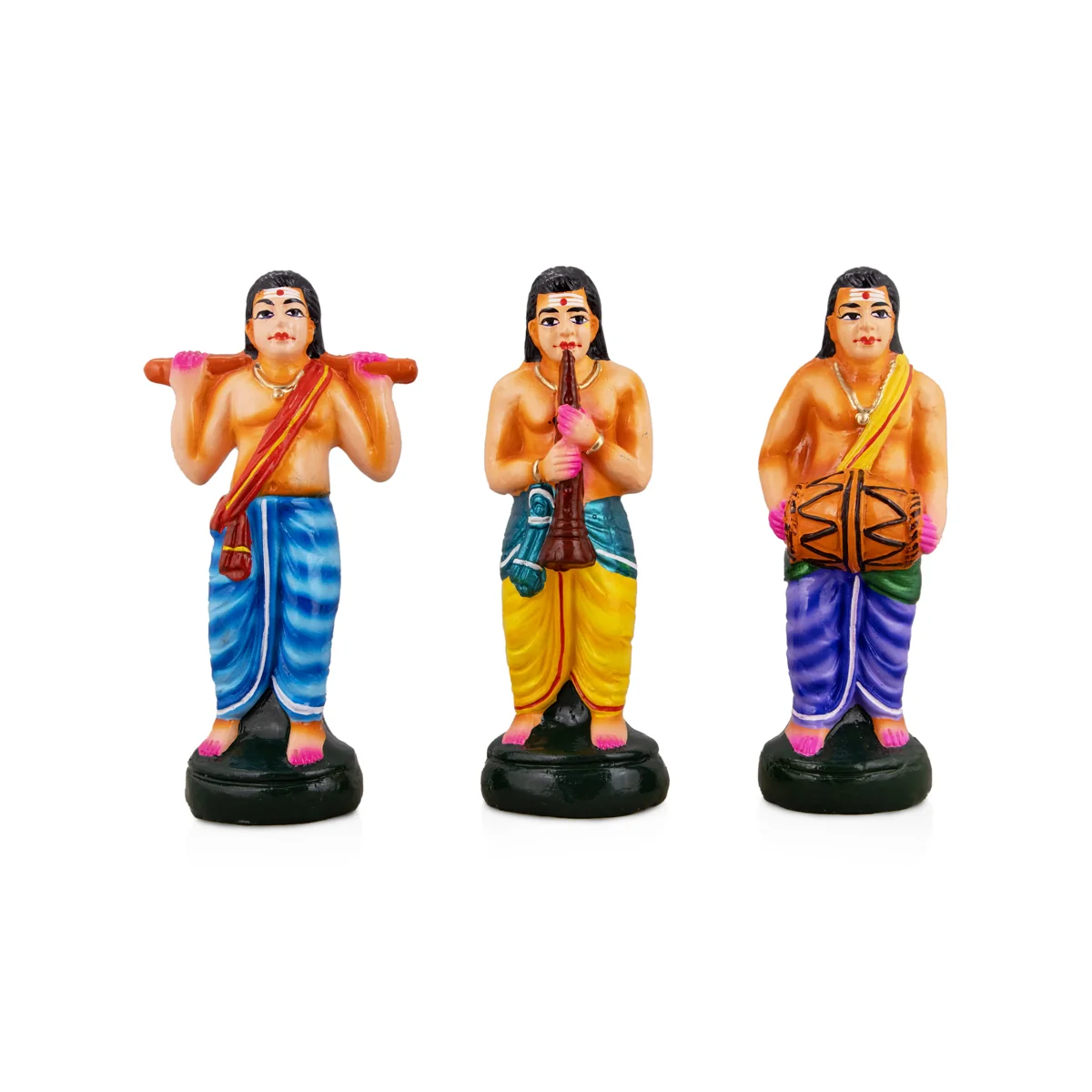 Kavadi Paper Mache Golu Bommai Set - 15 x 12 Inches | Giri Golu Doll/ Navaratri Golu Bomma/Gombe/Bommai - Image 4