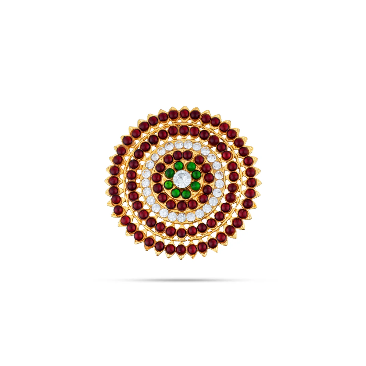 Kemp Bharatanatyam Jewellery Set Without Bangle | Bharatanatyam Ornaments/ Stone Jewellery For Classical Dance - Image 10