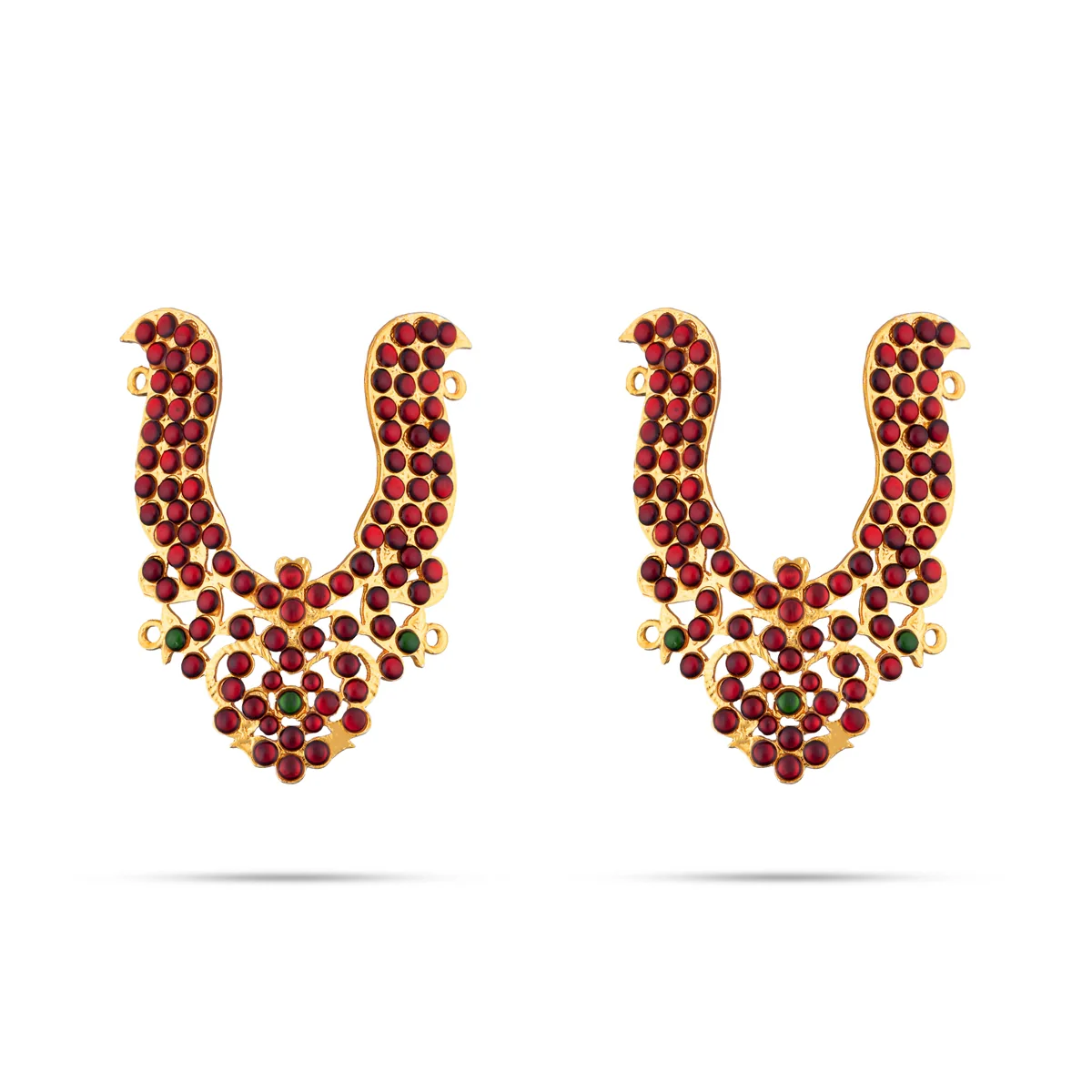 Kemp Bharatanatyam Jewellery Set Without Bangle | Bharatanatyam Ornaments/ Stone Jewellery For Classical Dance - Image 3