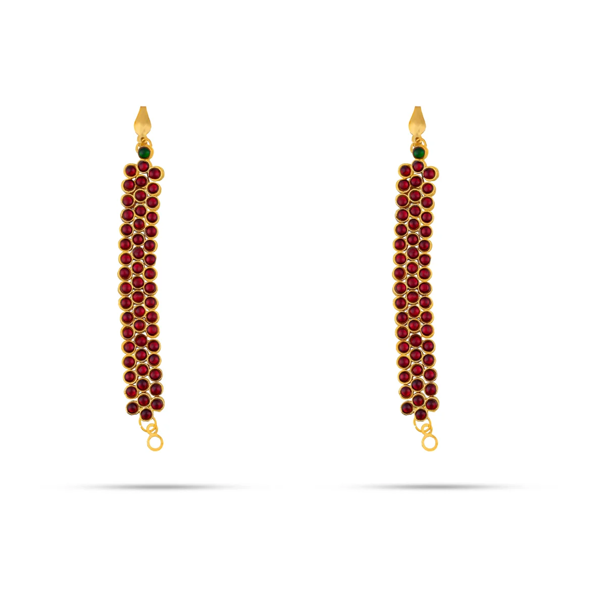 Kemp Bharatanatyam Jewellery Set Without Bangle | Bharatanatyam Ornaments/ Stone Jewellery For Classical Dance - Image 5