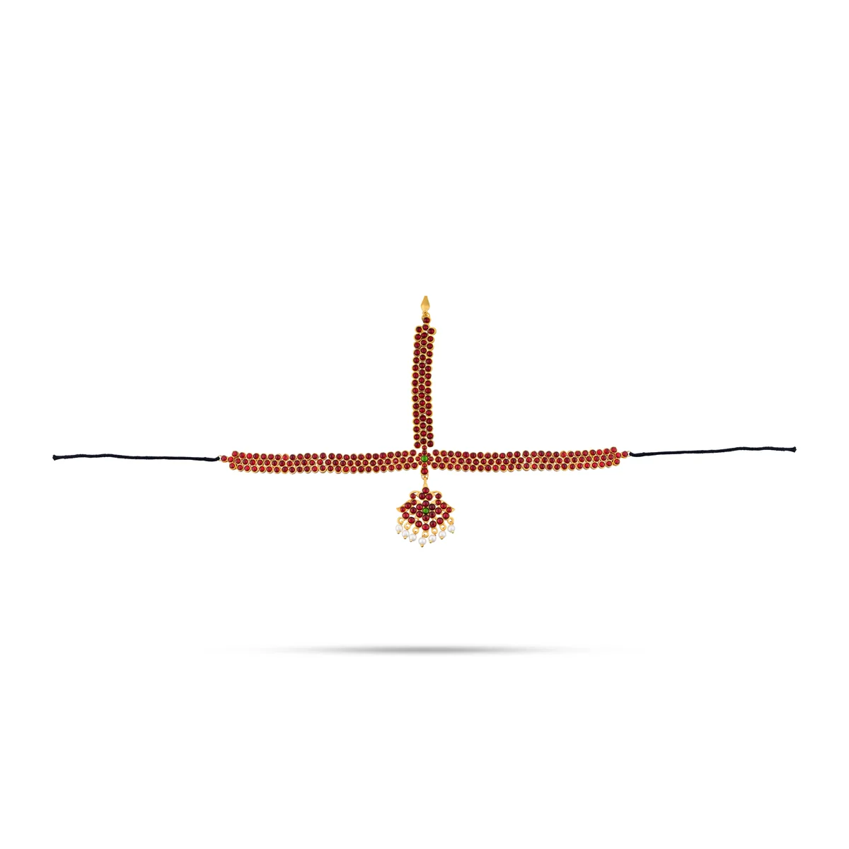 Kemp Bharatanatyam Jewellery Set Without Bangle | Bharatanatyam Ornaments/ Stone Jewellery For Classical Dance - Image 6