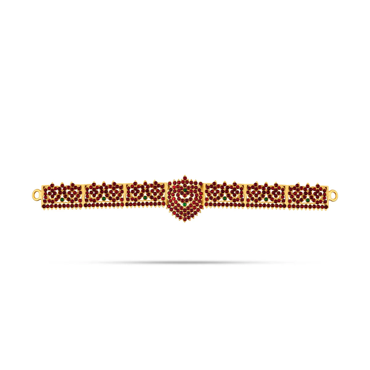 Kemp Bharatanatyam Jewellery Set Without Bangle | Bharatanatyam Ornaments/ Stone Jewellery For Classical Dance - Image 9