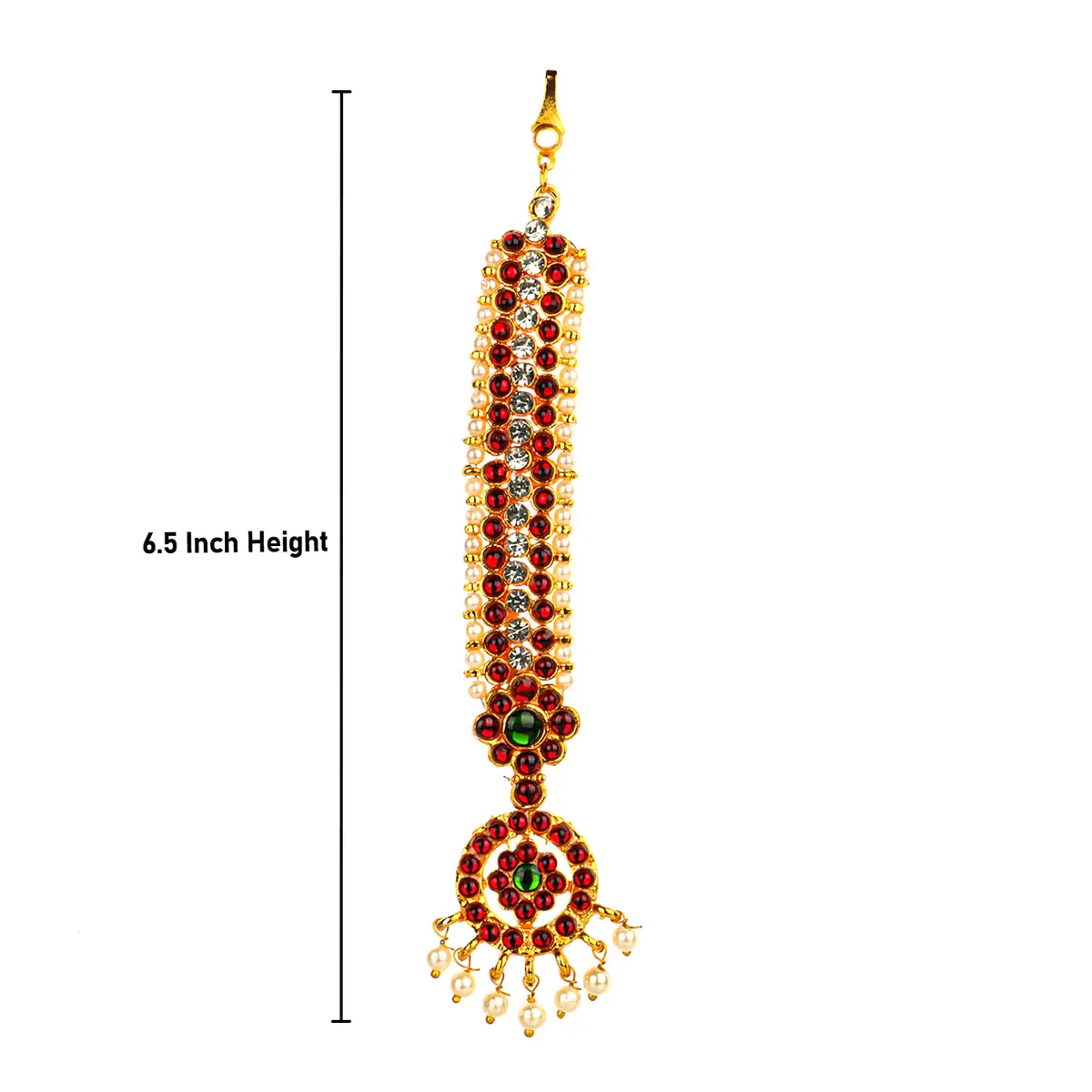 Kemp Chutti - 6.5 Inches | Nethi Chutti/ Tikka Jewellery/ Dance Accessories For Bharatanatyam - Image 10