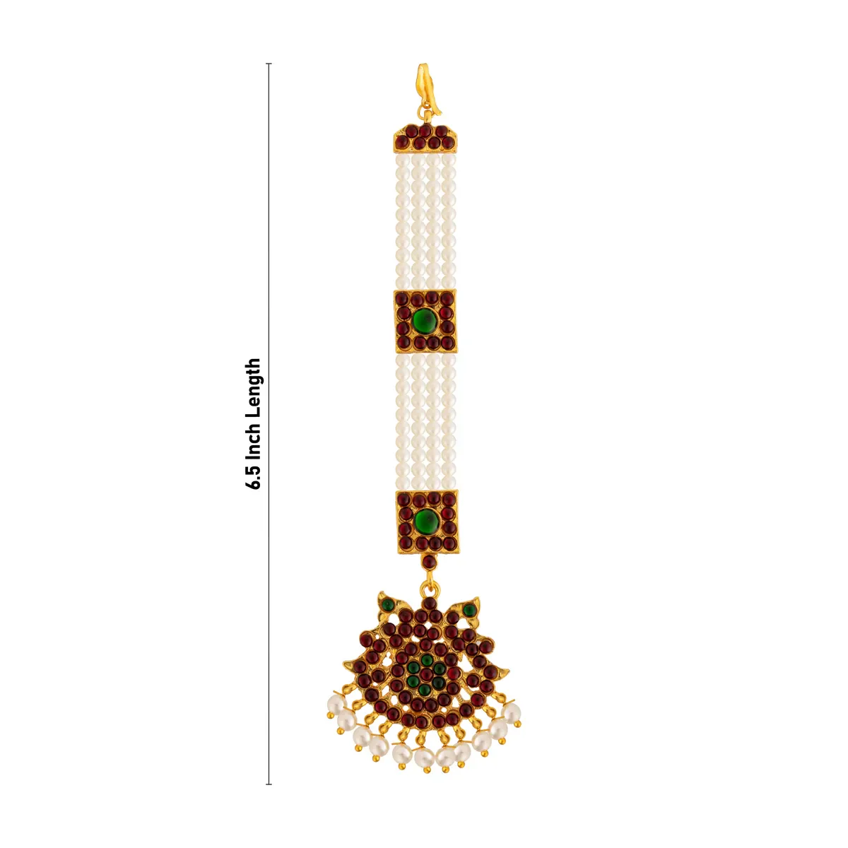 Kemp Chutti - 6.5 Inches | Nethi Chutti/ Tikka Jewellery/ Dance Accessories For Bharatanatyam - Image 5