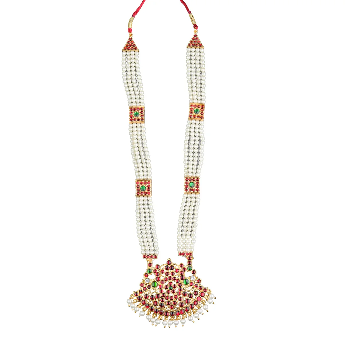 Kemp Dance Jewellery Set | Stone Jewellery/ Bharatanatyam Set for Women - Image 10