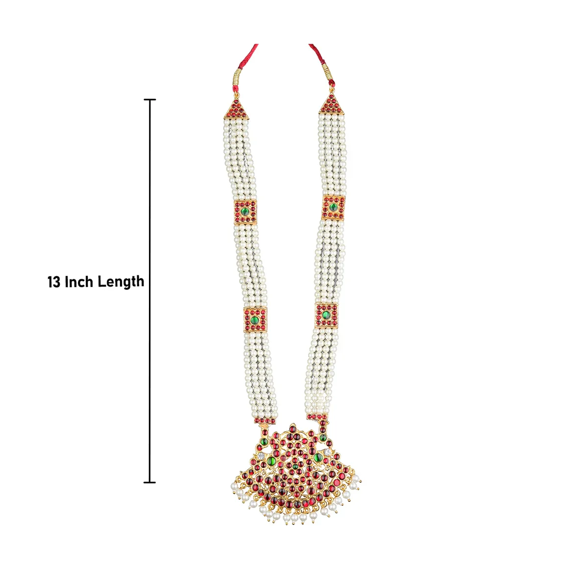 Kemp Dance Jewellery Set | Stone Jewellery/ Bharatanatyam Set for Women - Image 15