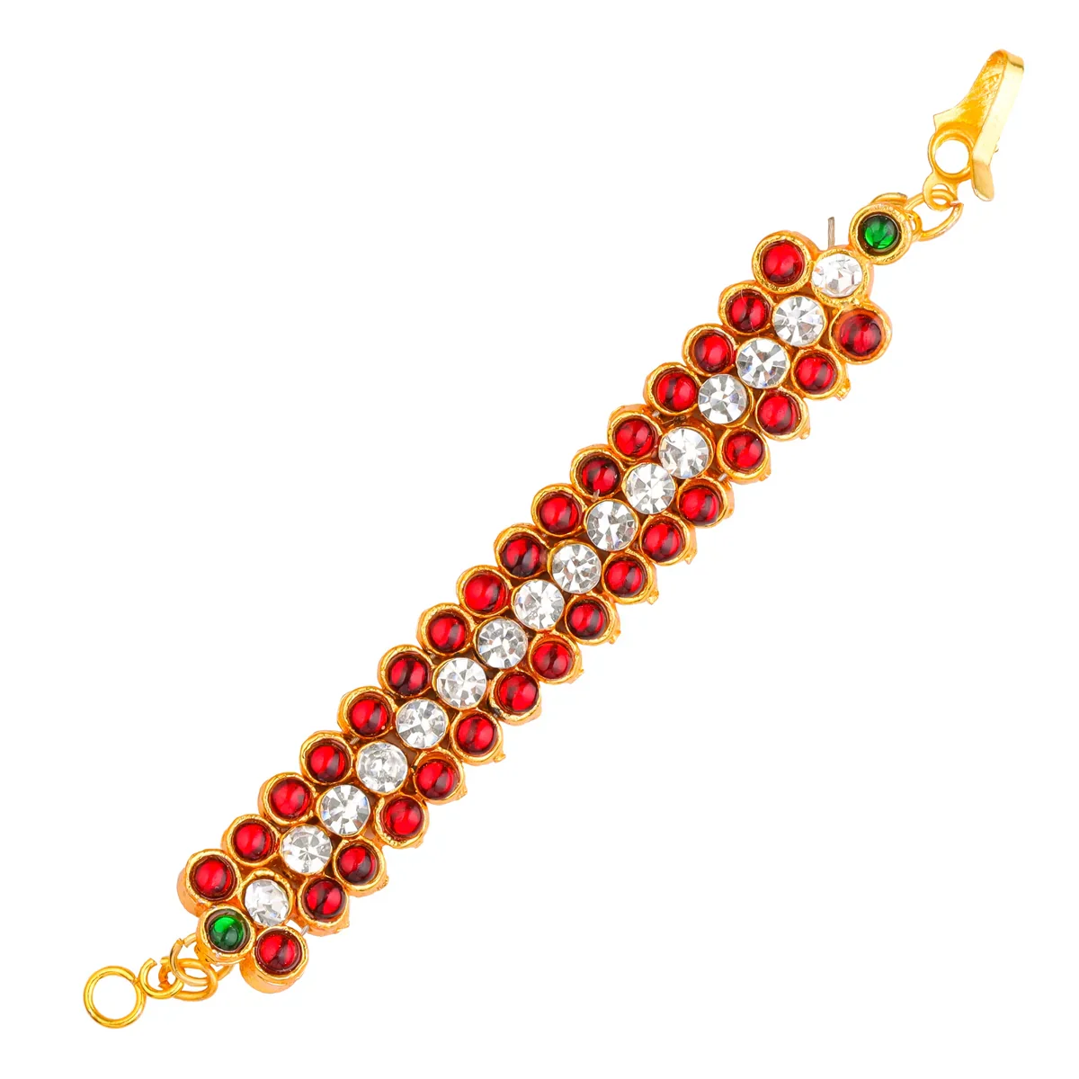 Kemp Dance Jewellery Set | Stone Jewellery/ Bharatanatyam Set for Women - Image 3
