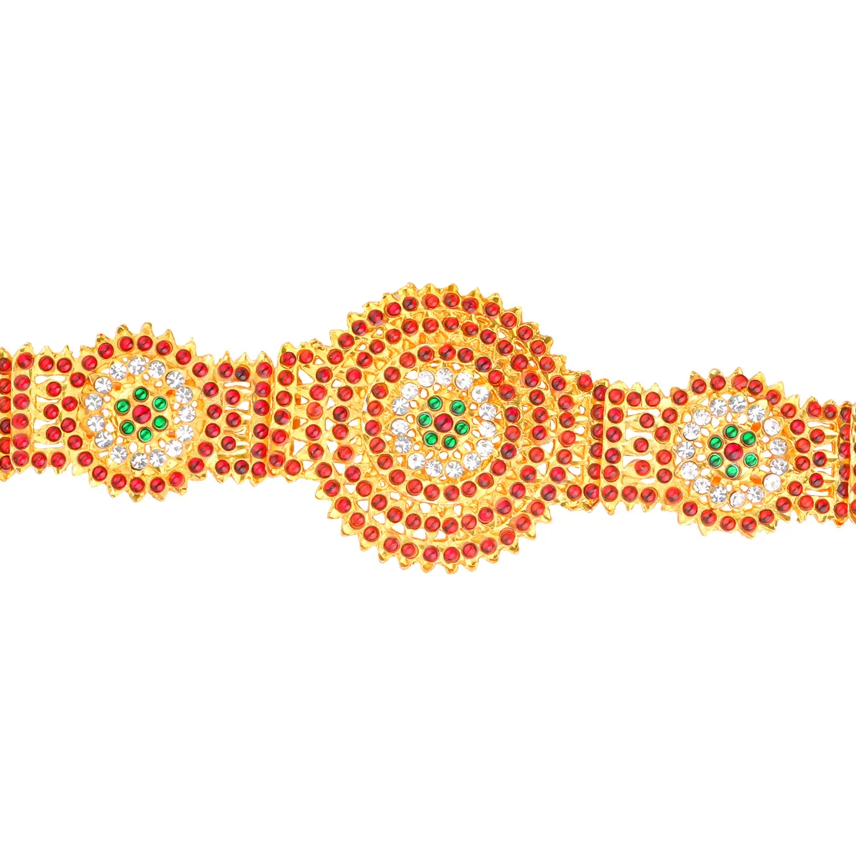 Kemp Dance Jewellery Set | Stone Jewellery/ Bharatanatyam Set for Women - Image 5
