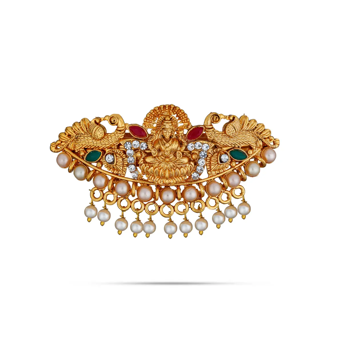 Kemp Hair Clip | Hair Accessory/ Lakshmi Design Hair Styling Clip For Traditional Hairstyles/ Assorted Design - Image 4