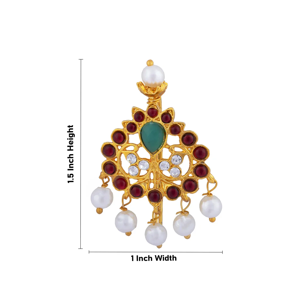 Kemp Jada Billa - 1.5 x 1 Inches | Kemp Jada Pin/ Hair Accessory for Women - Image 4