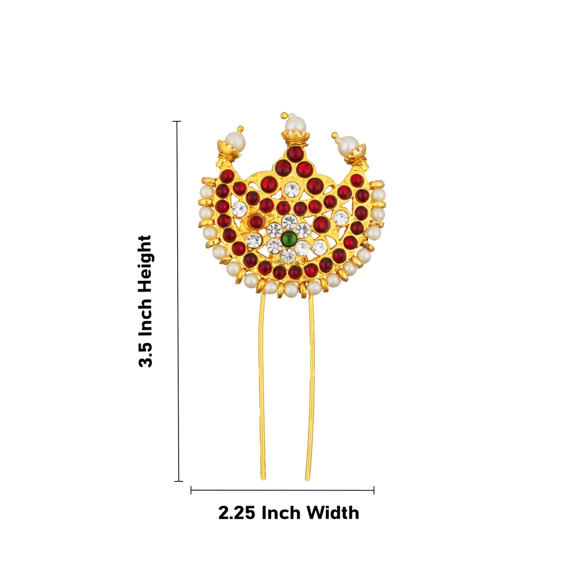 Kemp Jada Billa - 3.5 x 2.25 Inches | Kemp Jada Pin/ Hair Accessory for Women - Image 5