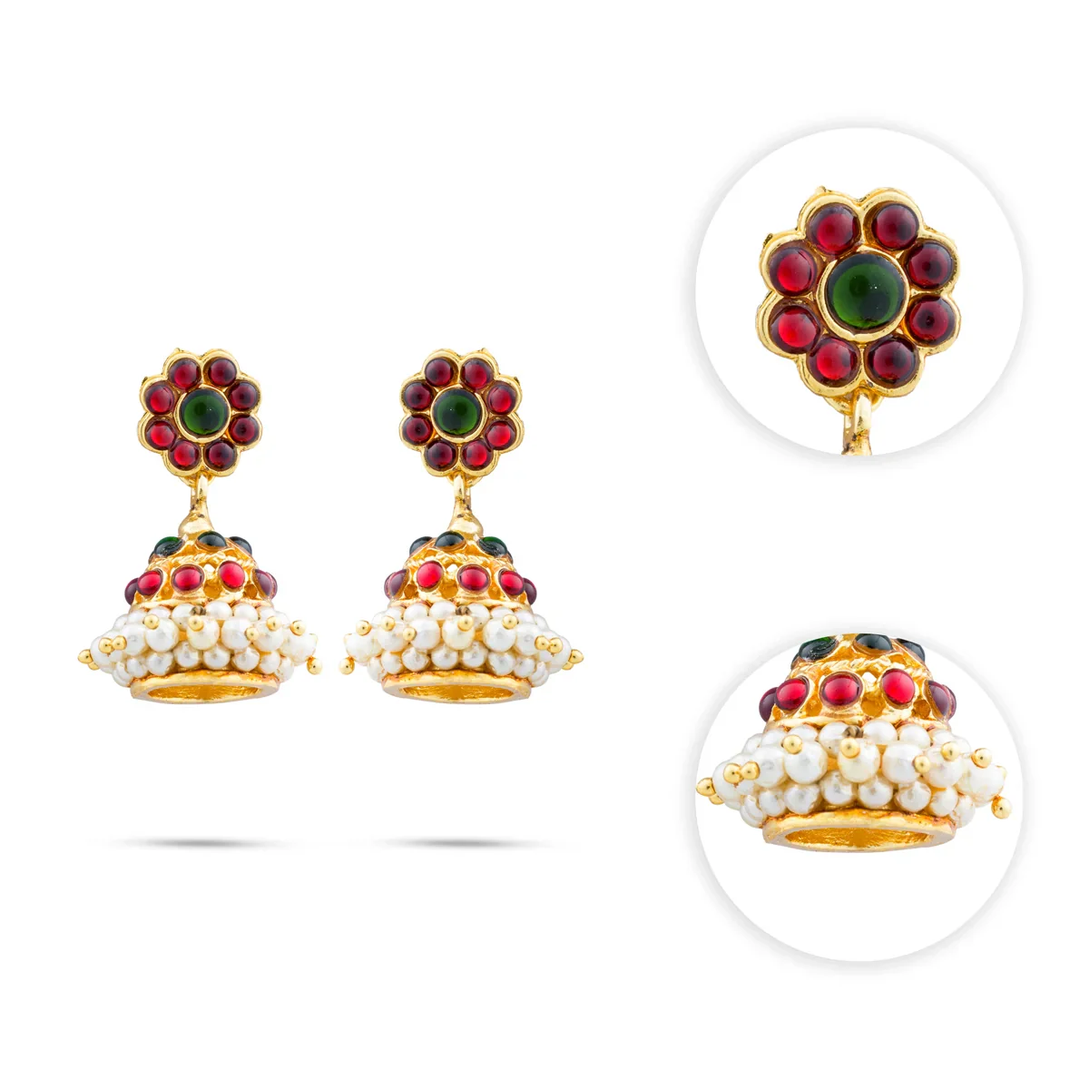 Kemp Jumka | Kemp Jumkha/ Stone Earring/ Stone Jewellery for Women - Image 2