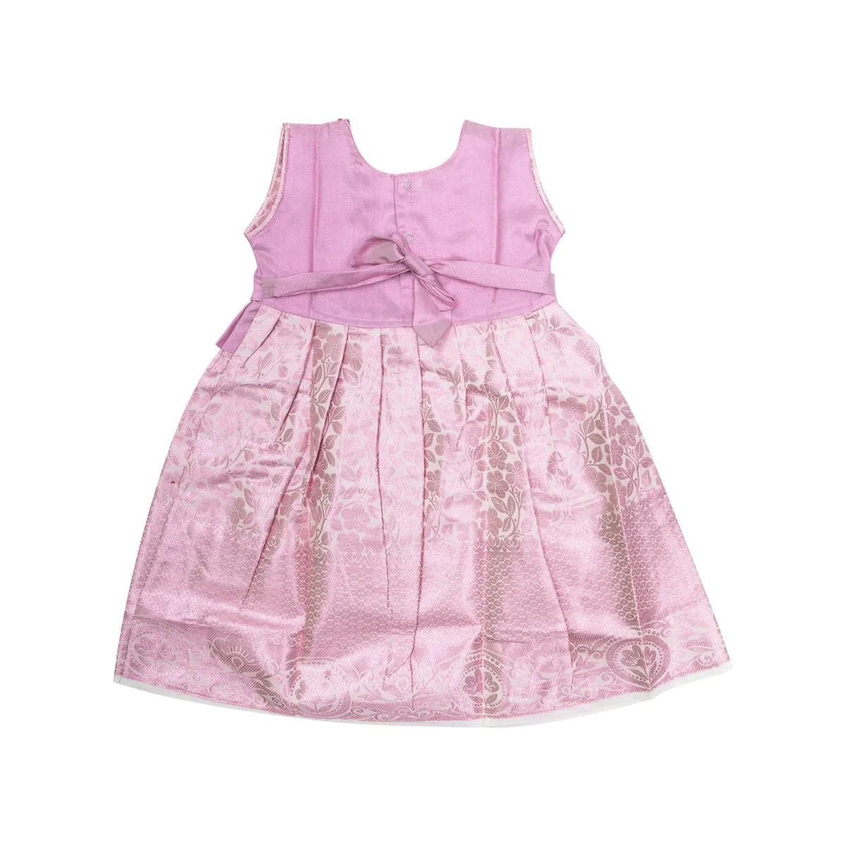 Kerala Cotton Frock Dress - Size 2 Year | Readymade Dress/ Gown Dress/ Ethnic Wear For Baby Girls - Image 2