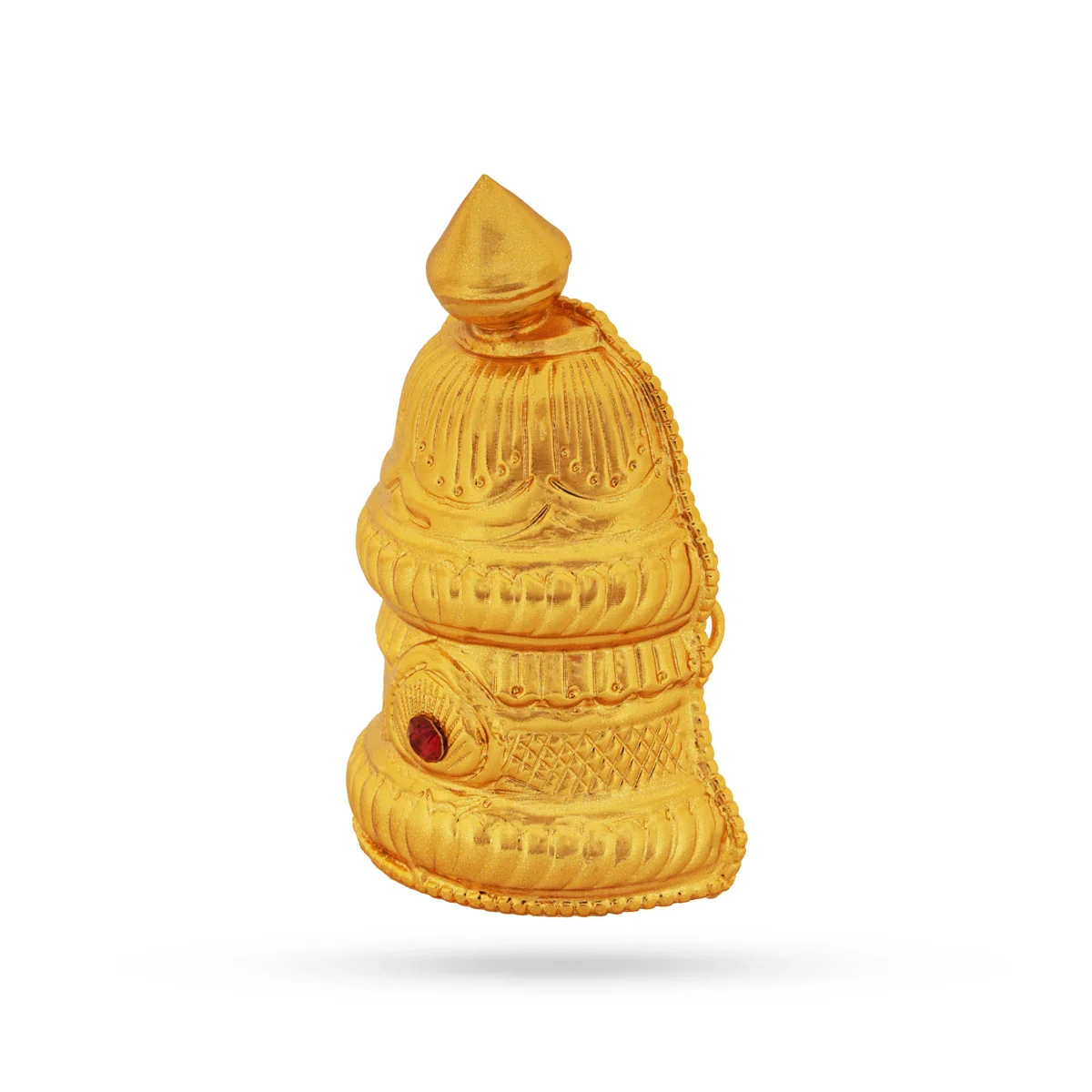 Kireetam - 4.5 x 3 Inches | Half Crown/ Kiritam/ Gold Polish Mukut/ Jewellery for Deity - Image 3