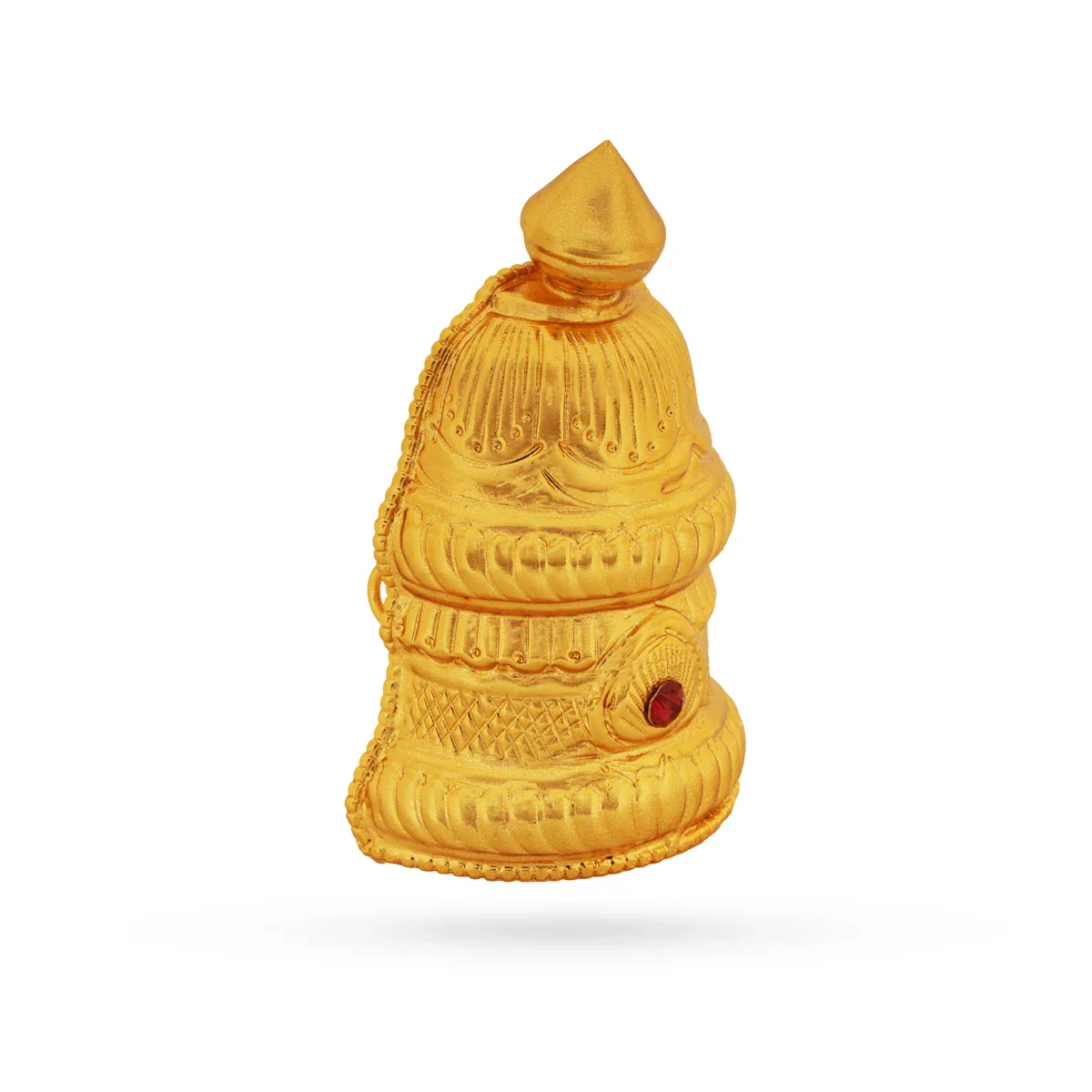 Kireetam - 4.5 x 3 Inches | Half Crown/ Kiritam/ Gold Polish Mukut/ Jewellery for Deity - Image 4