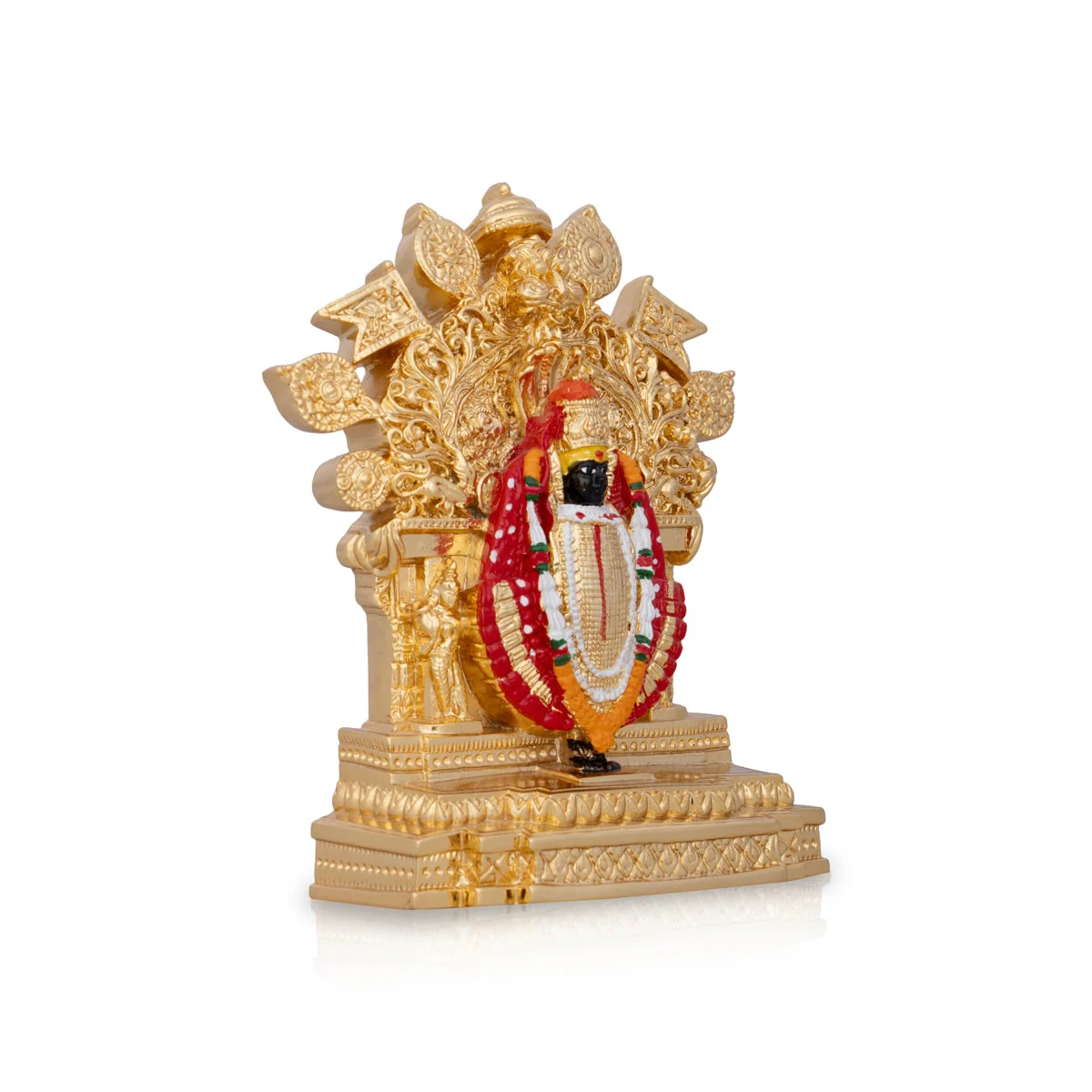 Kolhapur Mahalaxmi Murti - 4.5 x 3.5 Inches | Ceramic Sculpture/ Mahalakshmi Murti for Pooja - Image 6