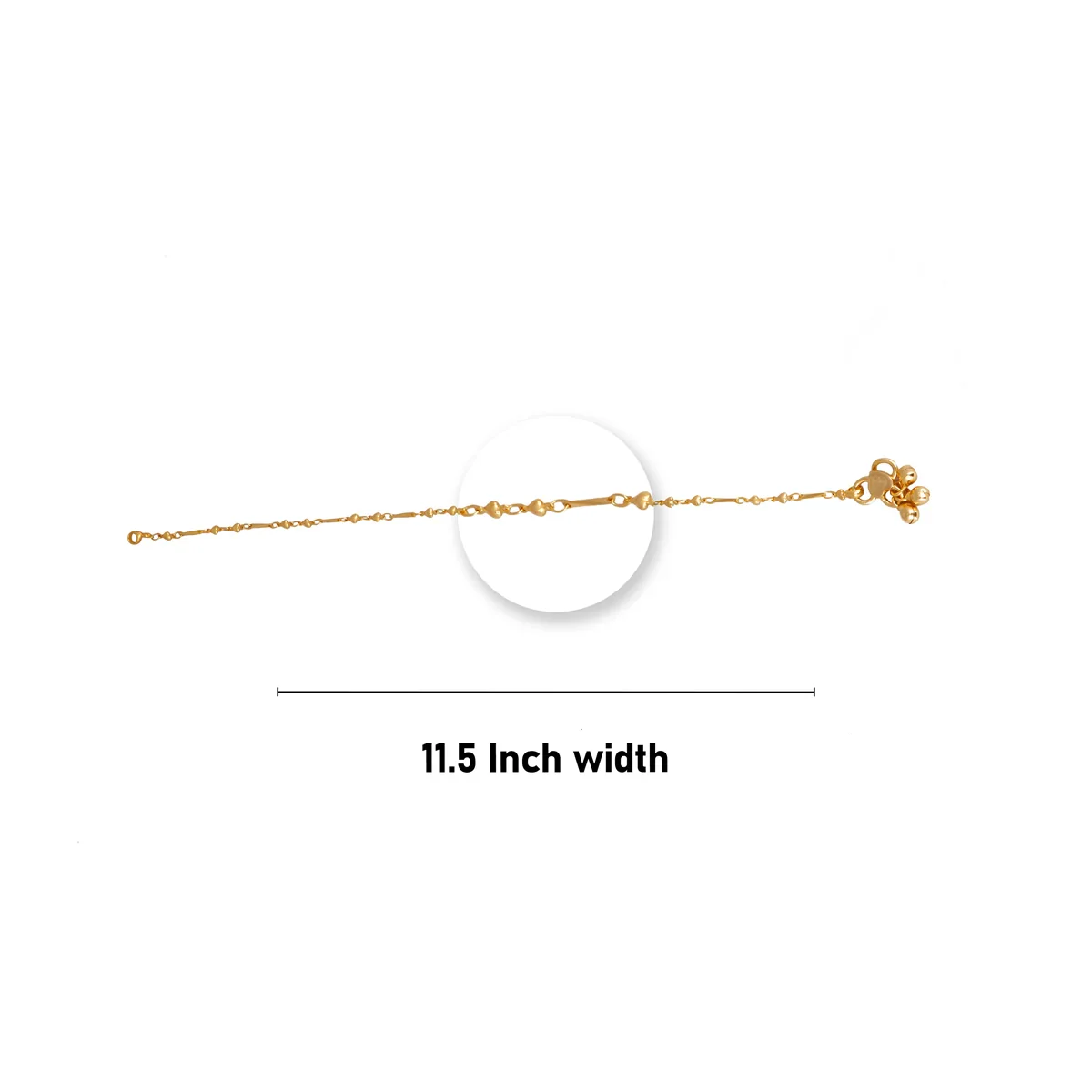 Kolusu - 11.5 Inches | Anklet/ Gold Polish Anklet/ Silver Polish Anklet/ Anklet for Women - Image 4