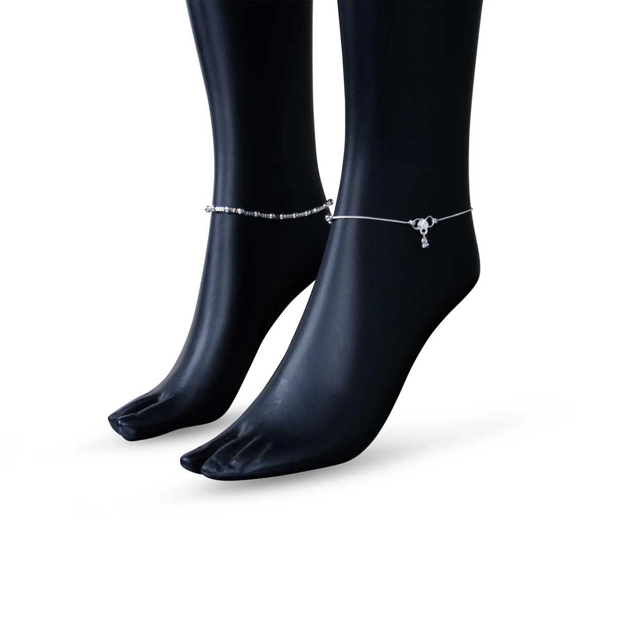 Kolusu Pair | Foot Anklet/ White Metal Designer Anklet Jewelry/ Payal Anklet for Women/ Assorted Design - Image 3