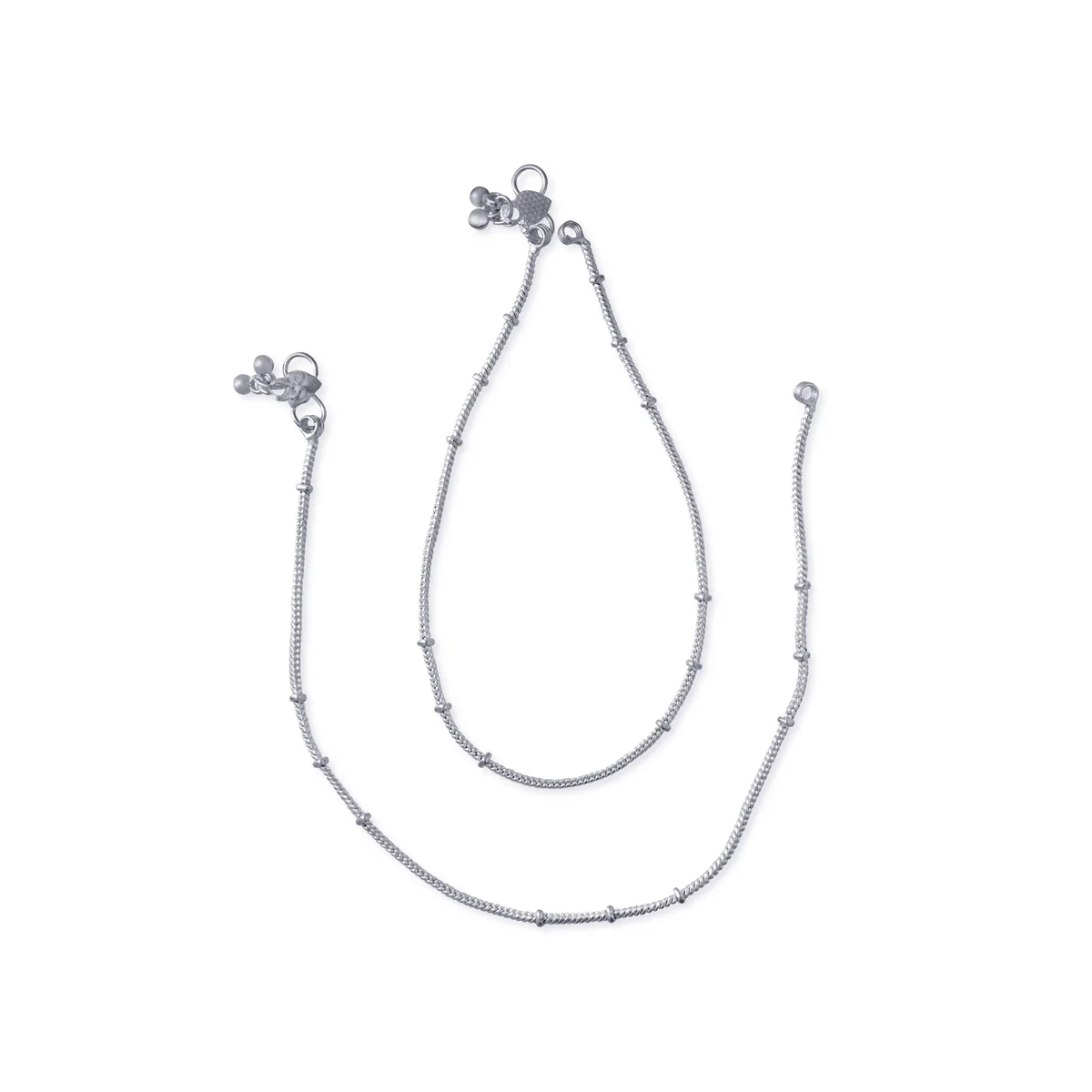 Kolusu Pair | Foot Anklet/ White Metal Designer Anklet Jewelry/ Payal Anklet for Women/ Assorted Design - Image 7