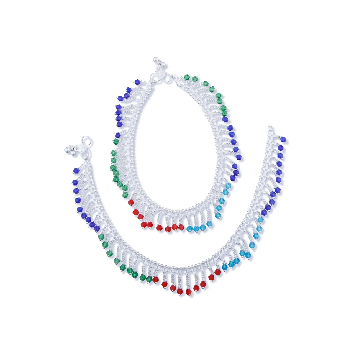 Kolusu Pair | Payal Anklet/ Foot Anklet/ White Metal Designer Anklet Jewelry for Women/ Assorted Design - Image 10