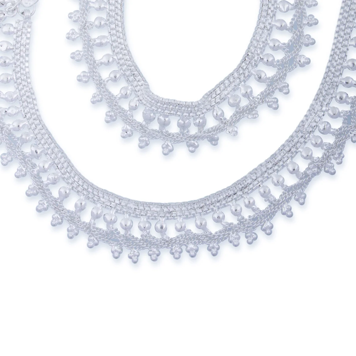 Kolusu Pair | Payal Anklet/ Foot Anklet/ White Metal Designer Anklet Jewelry for Women/ Assorted Design - Image 6