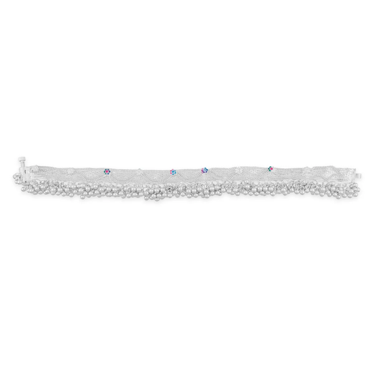 Kolusu Pair | Payal Anklet/ Foot Anklet/ White Metal Designer Anklet Jewelry for Women/ Assorted Design - Image 9