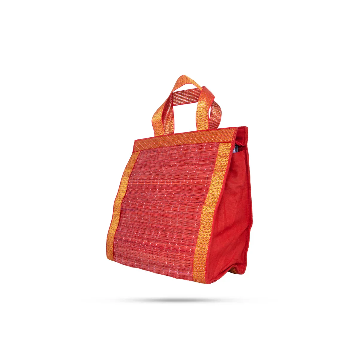 Korai Bag with Handle - 10 x 10 Inches | Zari Design Handbag/ Tote Bag for Women - Image 4