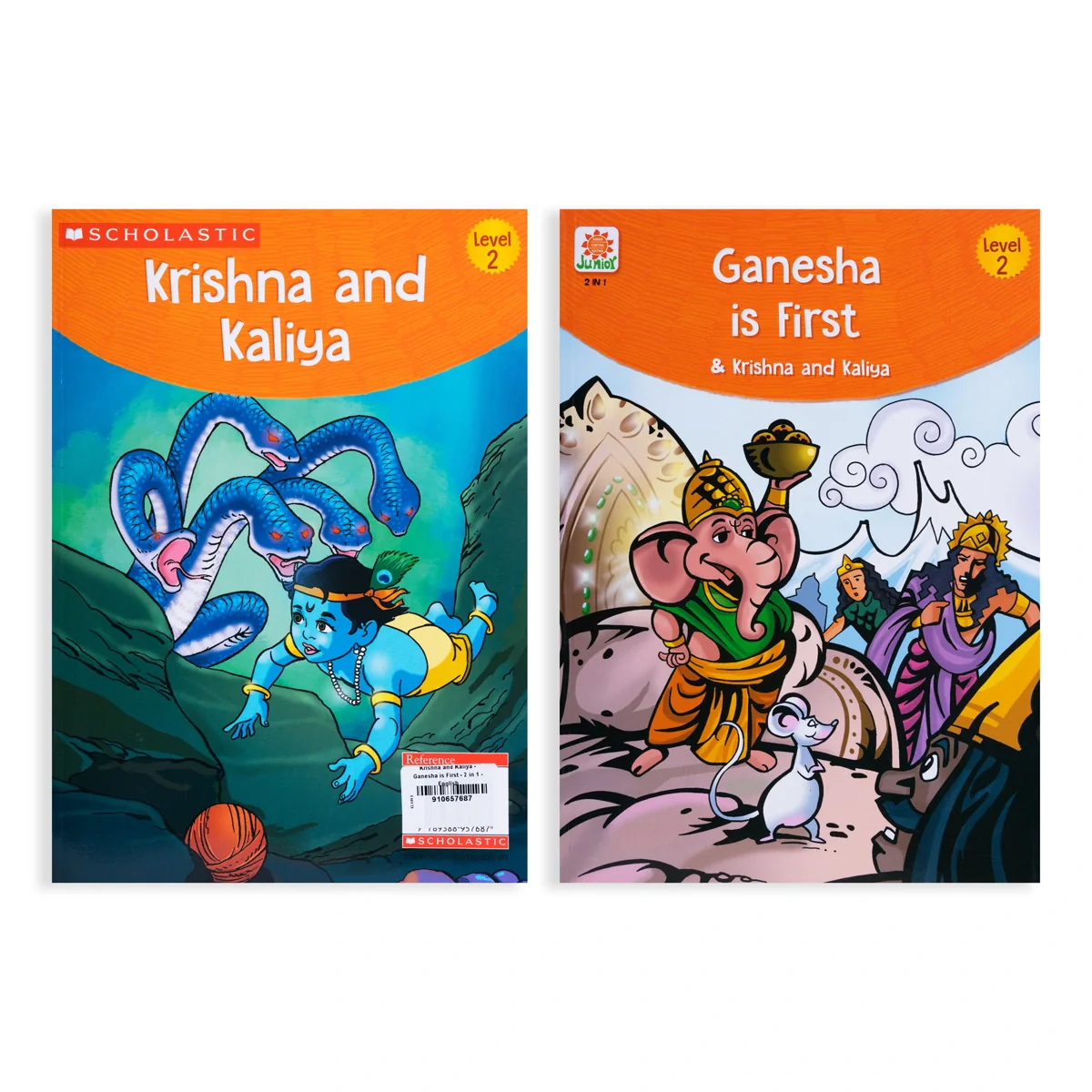 Krishna And Kaliya - Ganesha Is First - English | Childrens Book/ 2 In 1 Story Book - Image 2