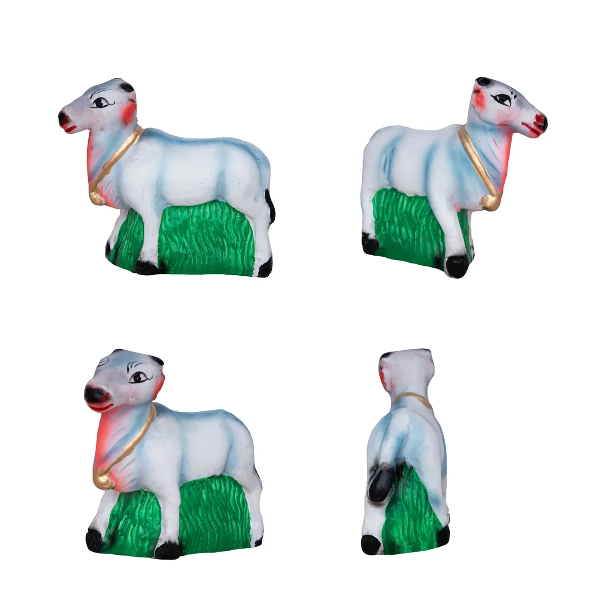 Krishna Bhojanam Clay Golu Bommai Set - 7 x 3 Inches | Giri Golu Doll/ Navaratri Golu Bomma/Gombe/Bommai - Image 5
