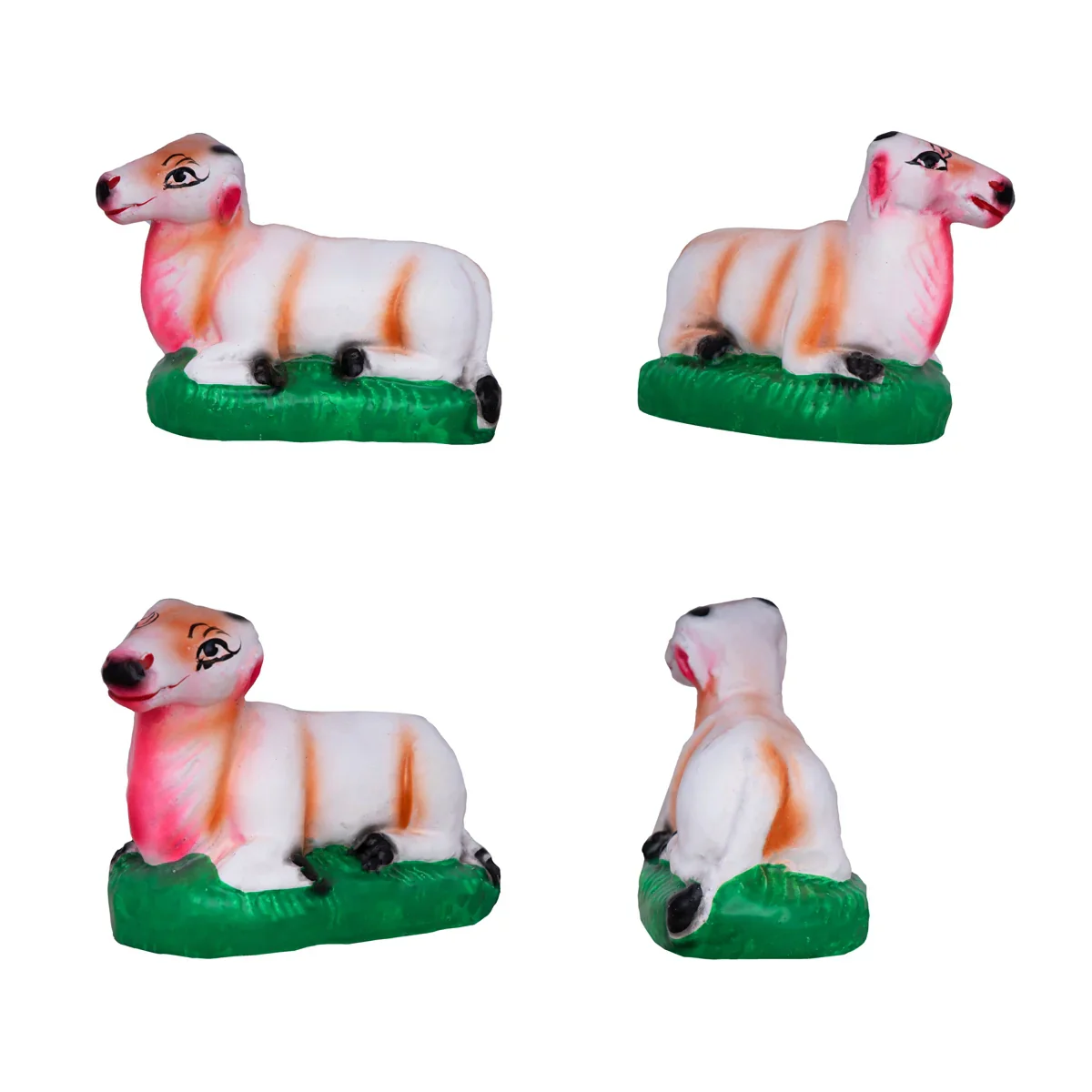 Krishna Bhojanam Clay Golu Bommai Set - 7 x 3 Inches | Giri Golu Doll/ Navaratri Golu Bomma/Gombe/Bommai - Image 6