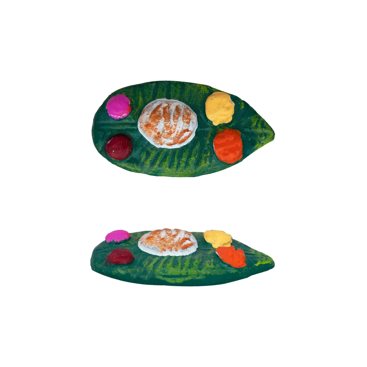 Krishna Bhojanam Clay Golu Bommai Set - 7 x 3 Inches | Giri Golu Doll/ Navaratri Golu Bomma/Gombe/Bommai - Image 7