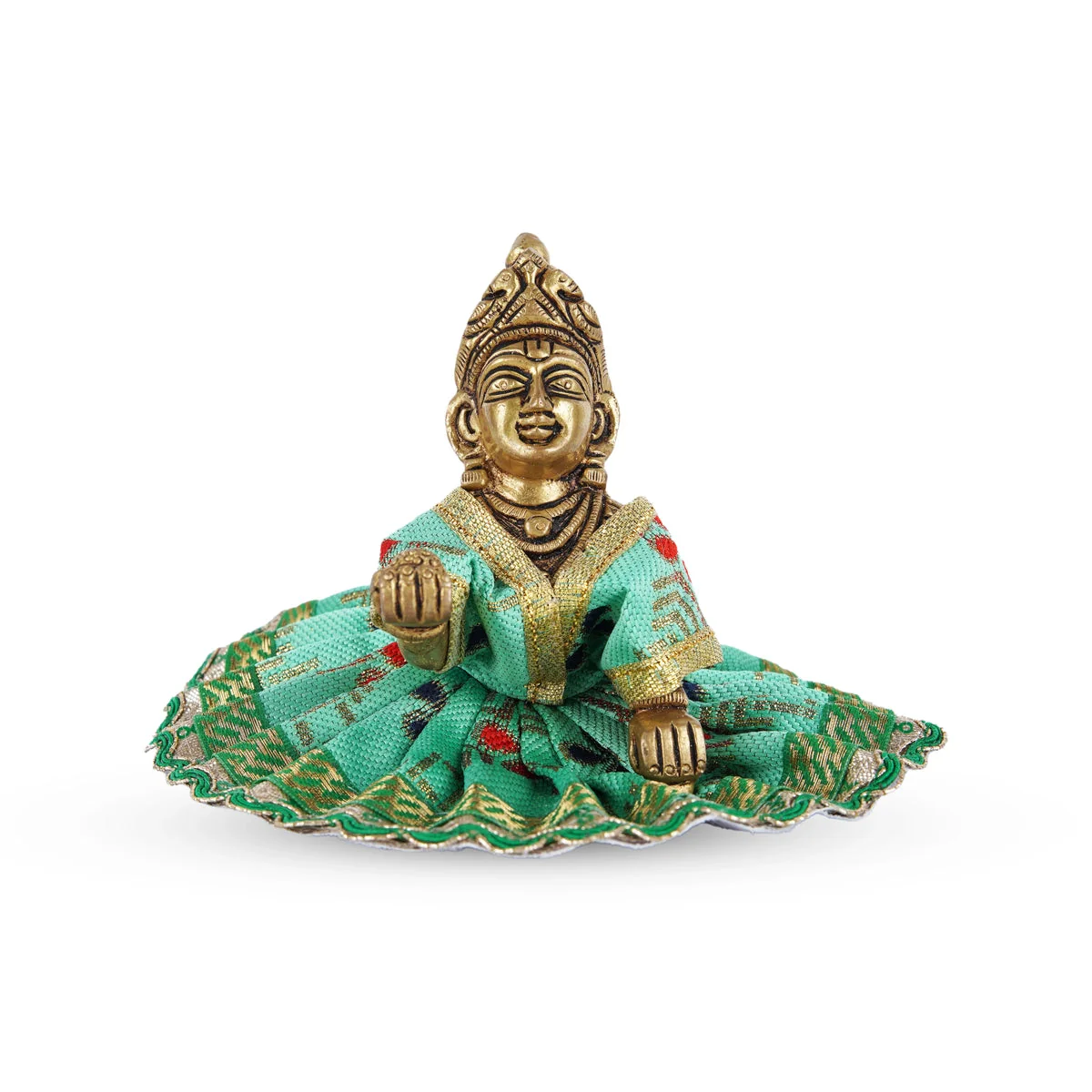 Krishna Dress - 6.5 Inches | Kanha Dress/ krishna poshak/ Laddu Gopal Clothes for Deity/ Assorted Colours - Image 3