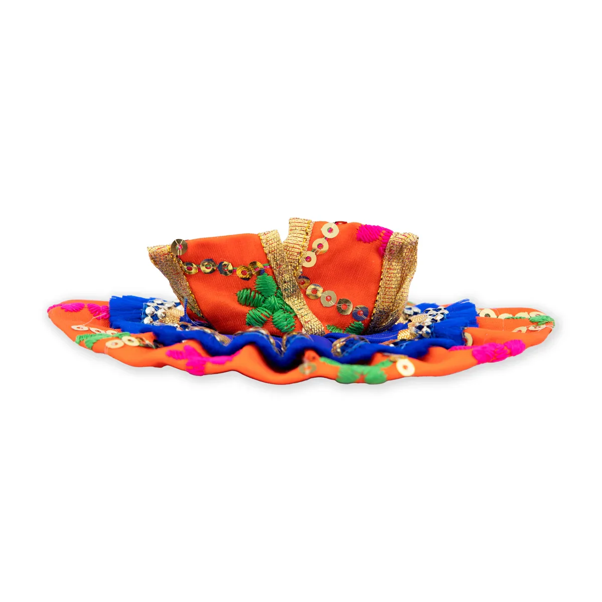 Krishna Dress - 4 Inches | Gol Poshak/ Krishna Murti Dress/ Krishna Clothes for Murti - Image 2