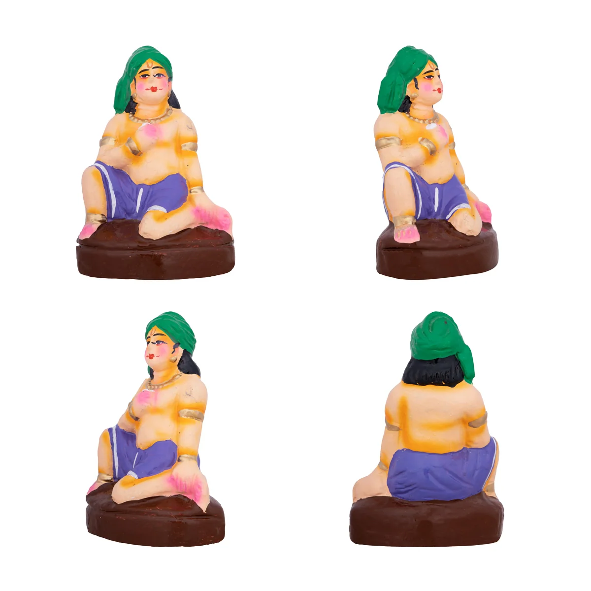 Krishna Eating with Friends Clay Golu Bommai Set - 7 x 3.5 Inches | Giri Golu Doll/ Navaratri Golu Bomma/Gombe - Image 11