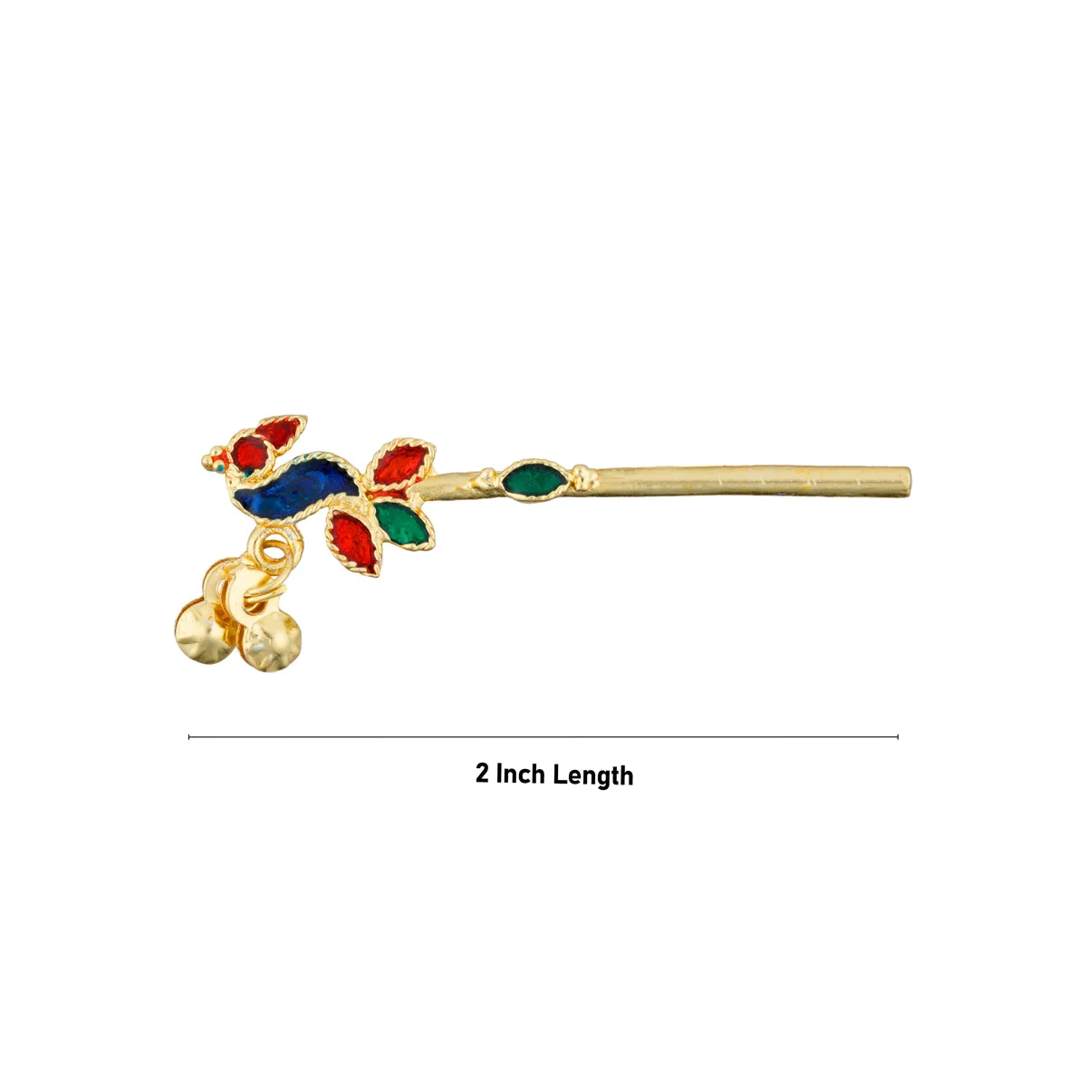 Krishna Flute - 2 Inches | Gold Polish Flute/ Bansuri Flute For Bal Krishna Idol & Pooja - Image 2