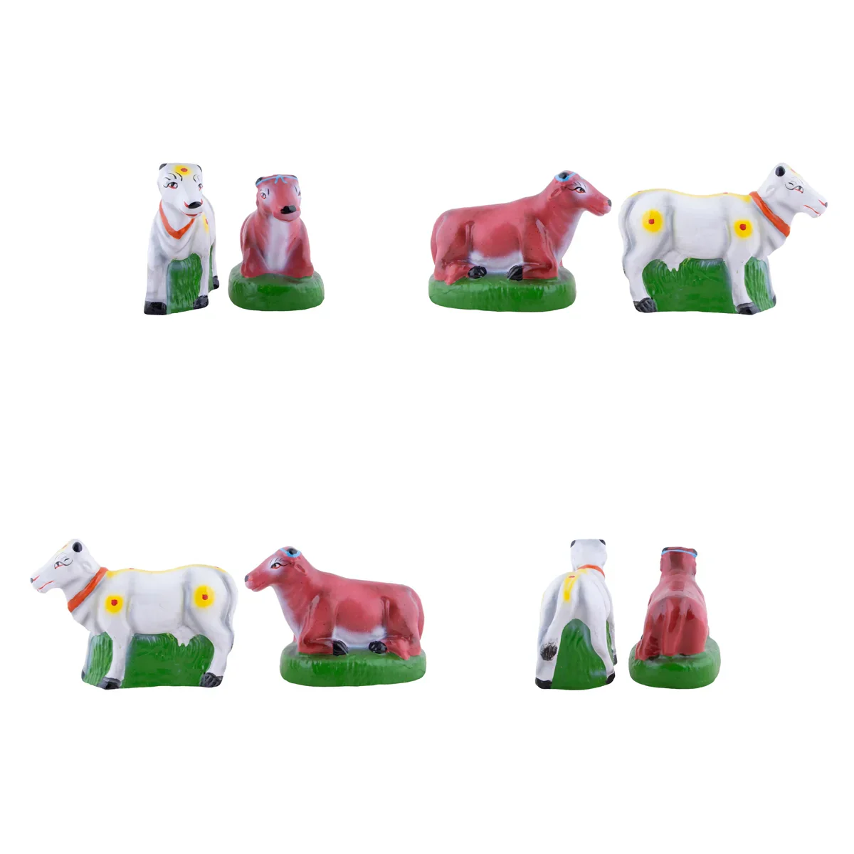Krishna Govardhana Giri Clay Golu Bommai Set - 17 x 5 Inches | Giri Golu Doll/Navaratri Golu Bomma/Gombe - Image 6