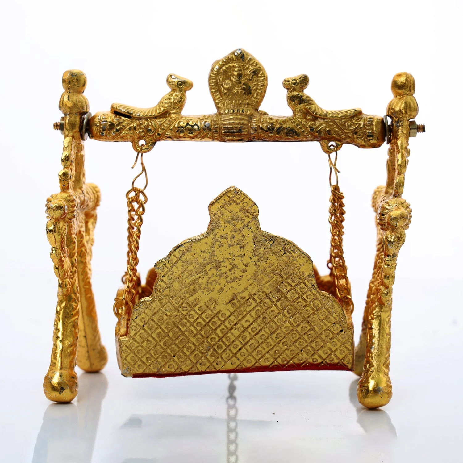 Krishna Jhula - 6 x 5.5 Inches | Aluminium Bhagwan Jhula/ Jhula for Lord Krishna/ 500 Gms Approx - Image 4